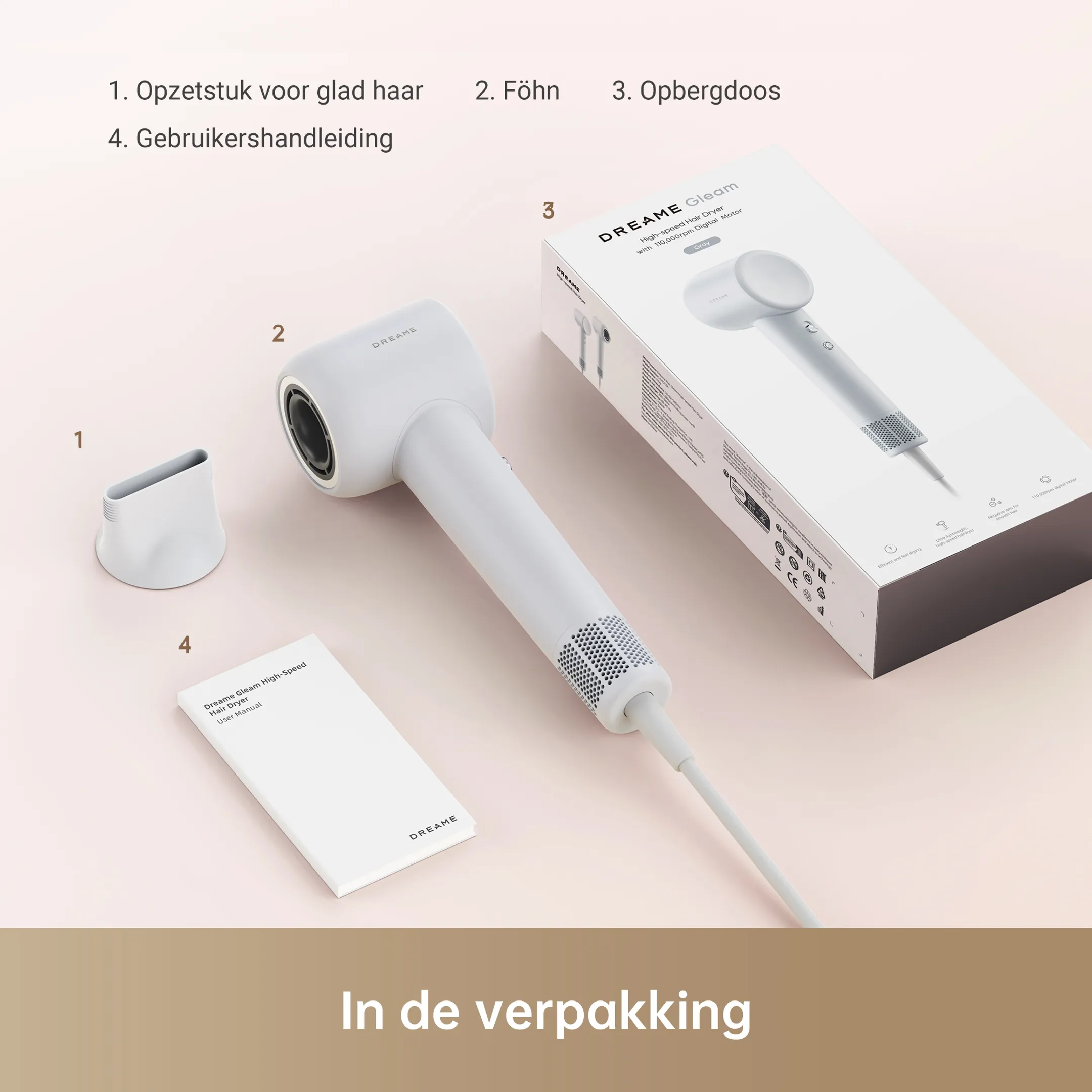 Haardroger Hair Gleam Grey