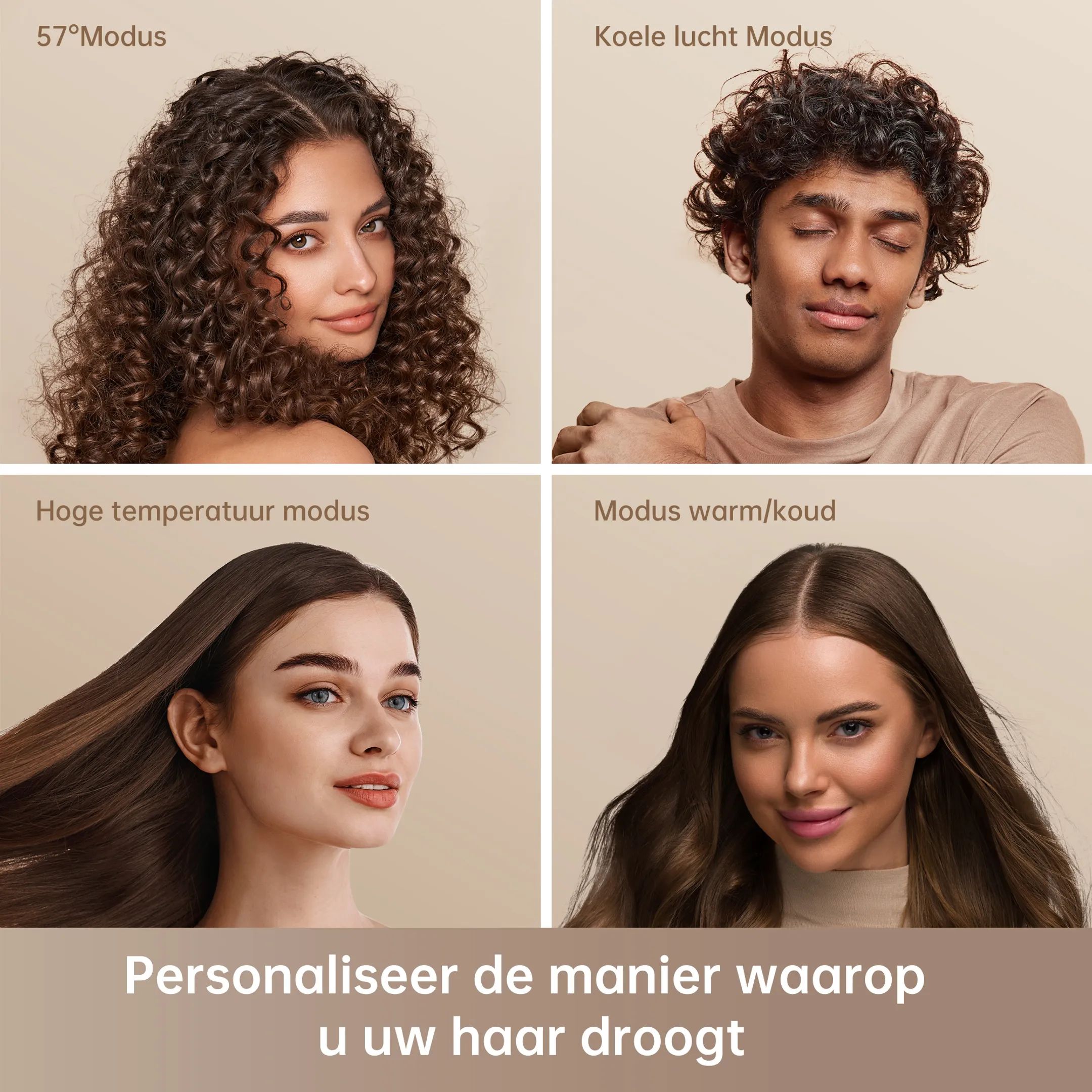 Haardroger Hair Glory Combo White