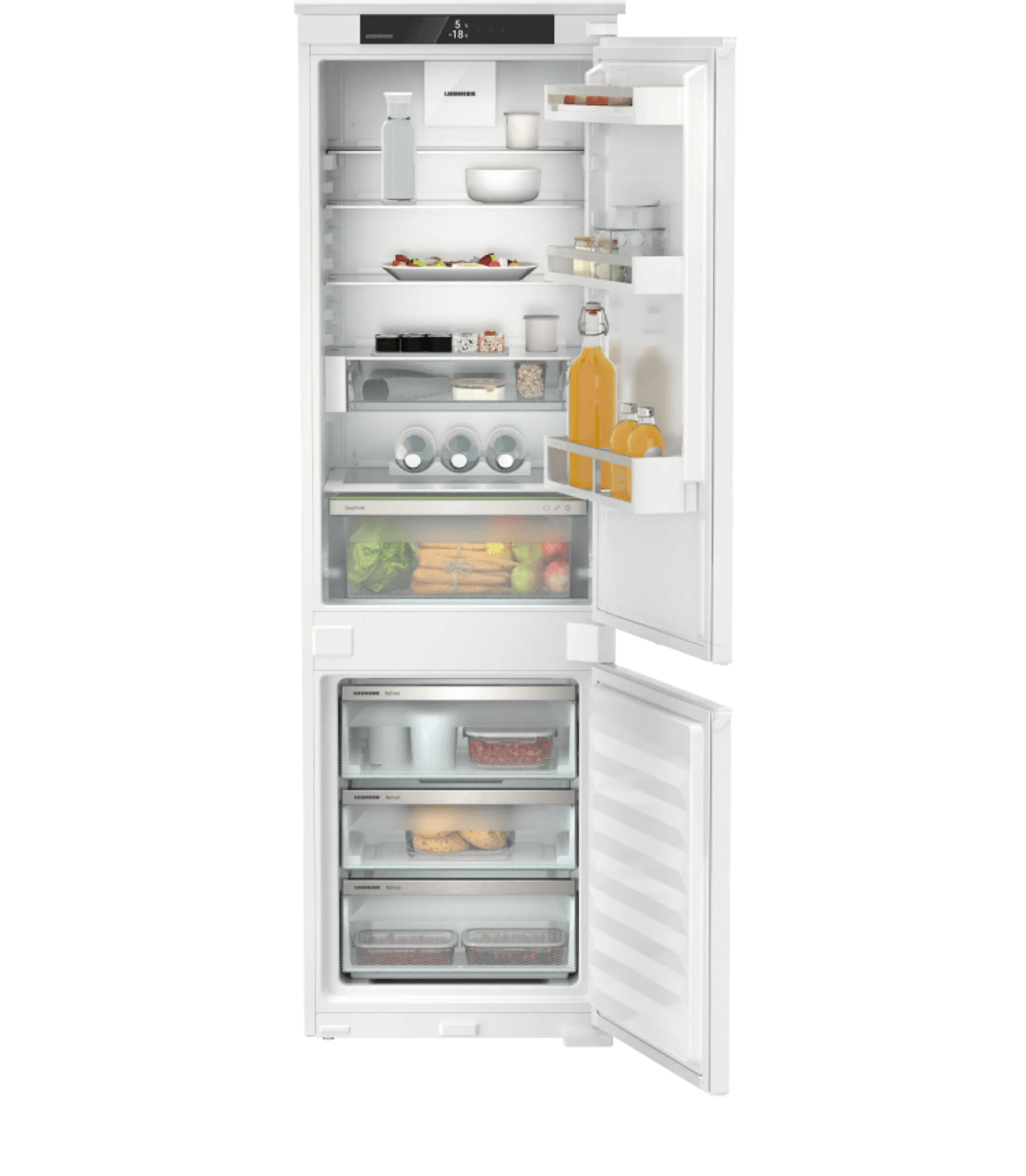 Inbouw koelkast met diepvries ICNSD5123