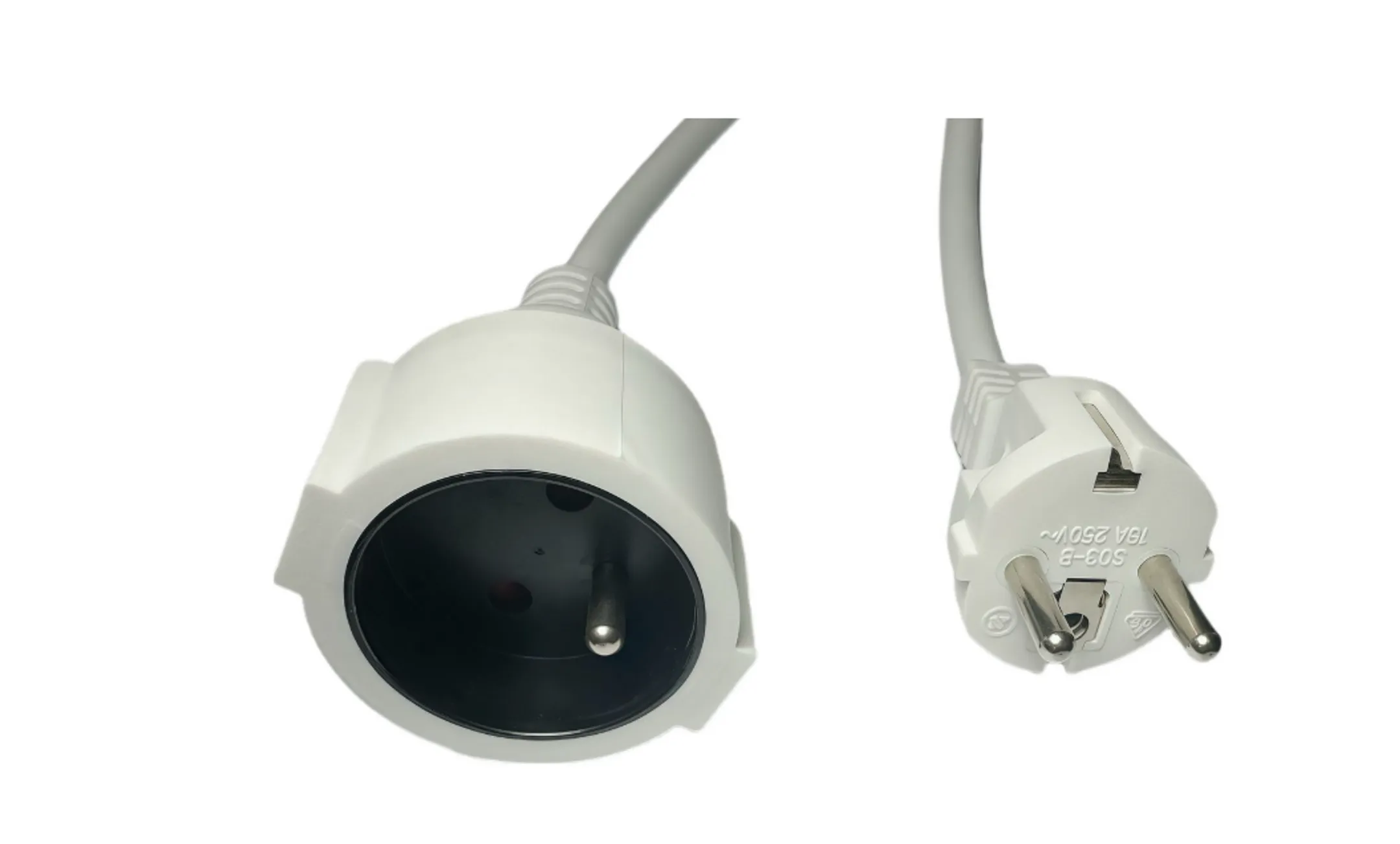 Power Extension Cord EU - 5m White