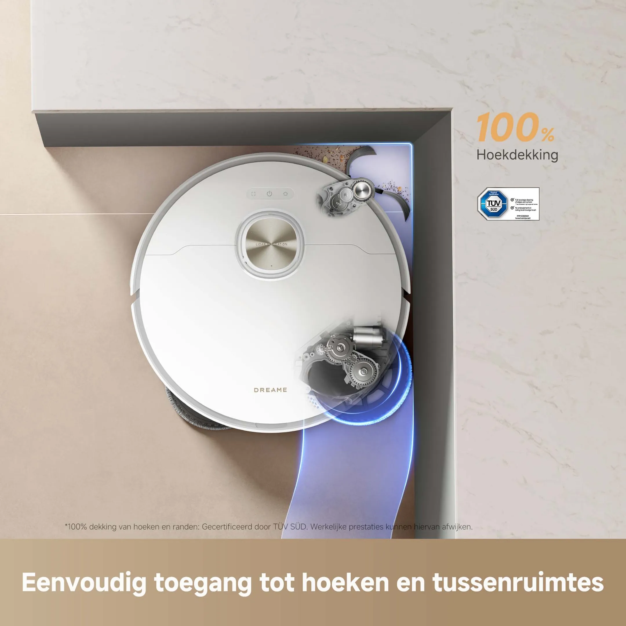 Robotstofzuiger 2in1 L50s Pro Ultra Wit