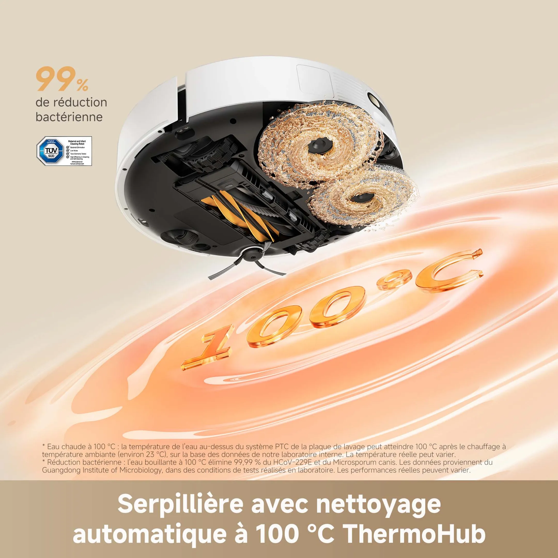 Aspirateur robot 2en1 L50s Pro Ultra Blanc