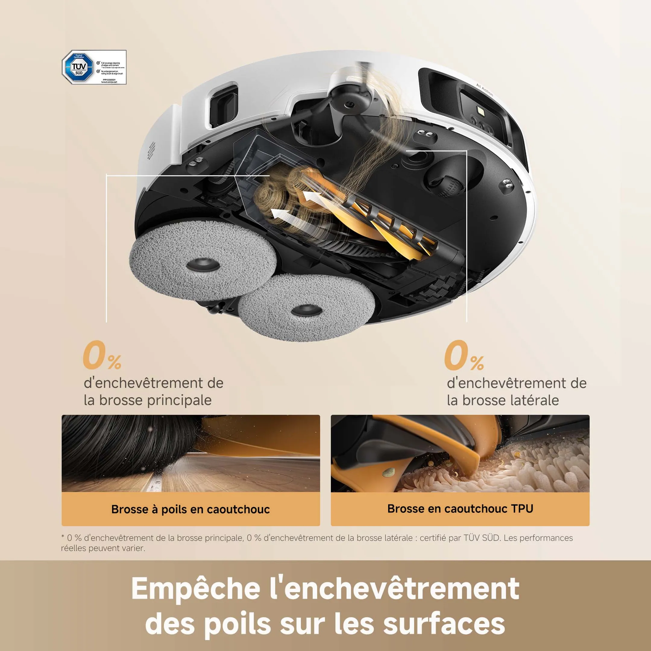 Aspirateur robot 2en1 L50s Pro Ultra Blanc