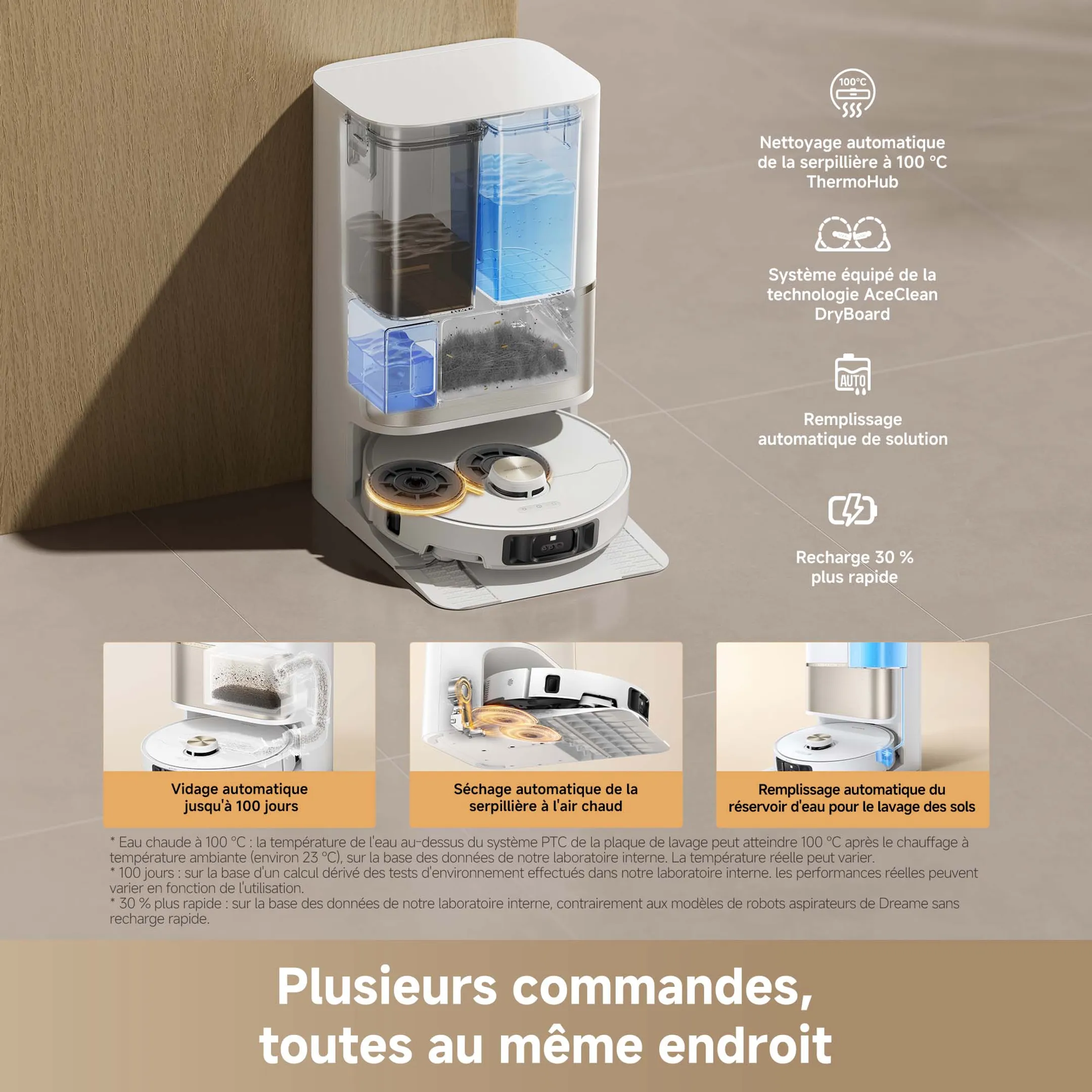 Aspirateur robot 2en1 L50s Pro Ultra Blanc