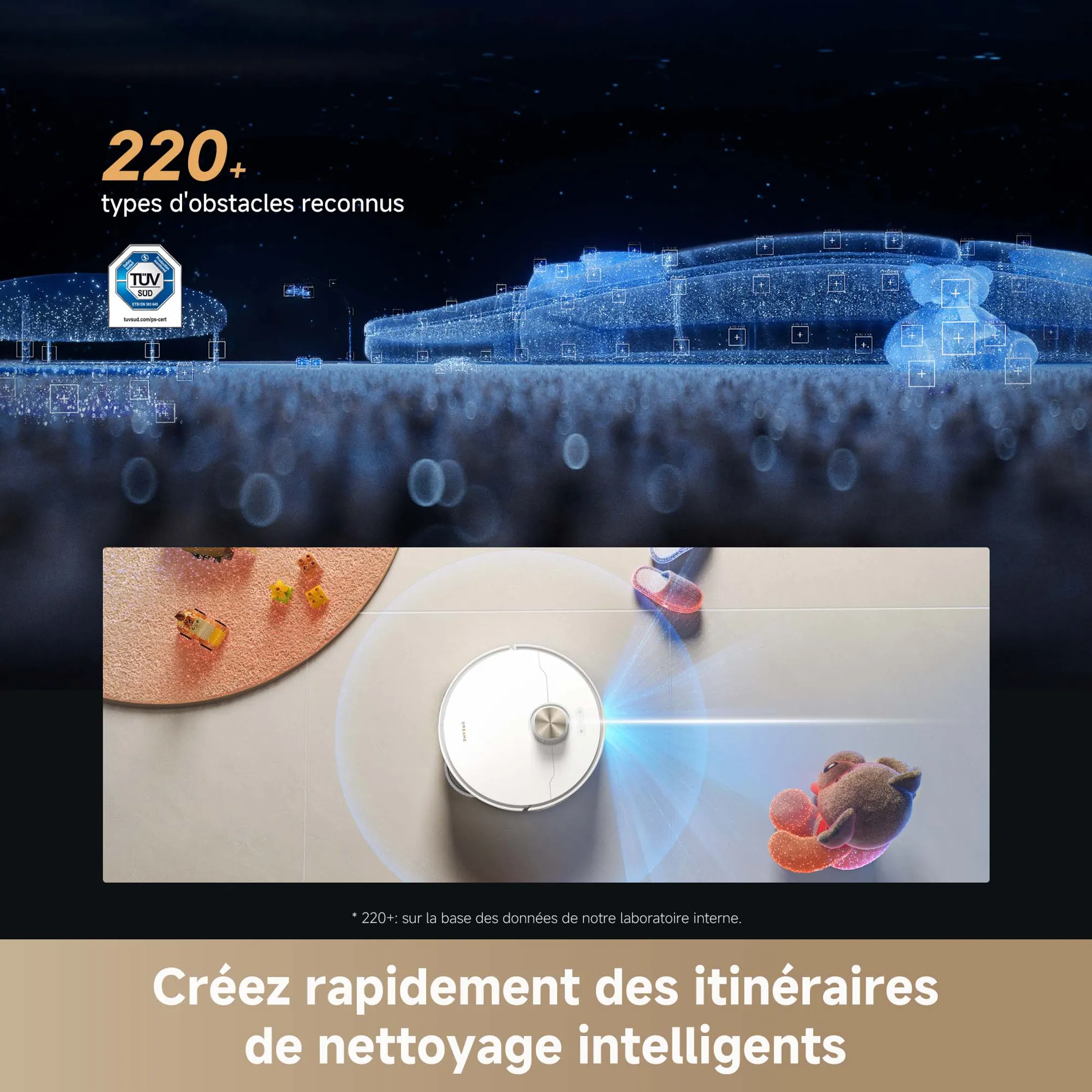 Aspirateur robot 2en1 L50s Pro Ultra Blanc