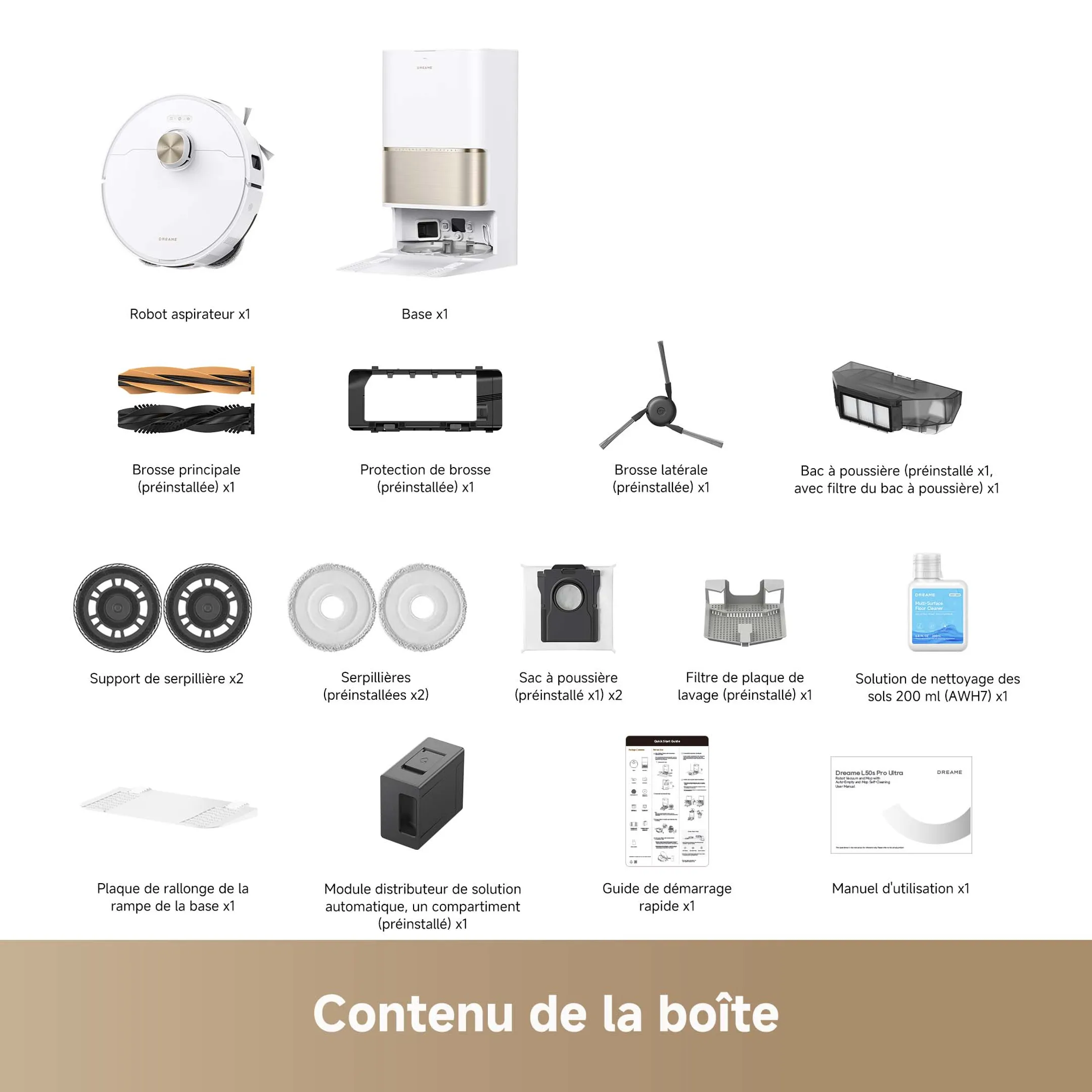Aspirateur robot 2en1 L50s Pro Ultra Blanc