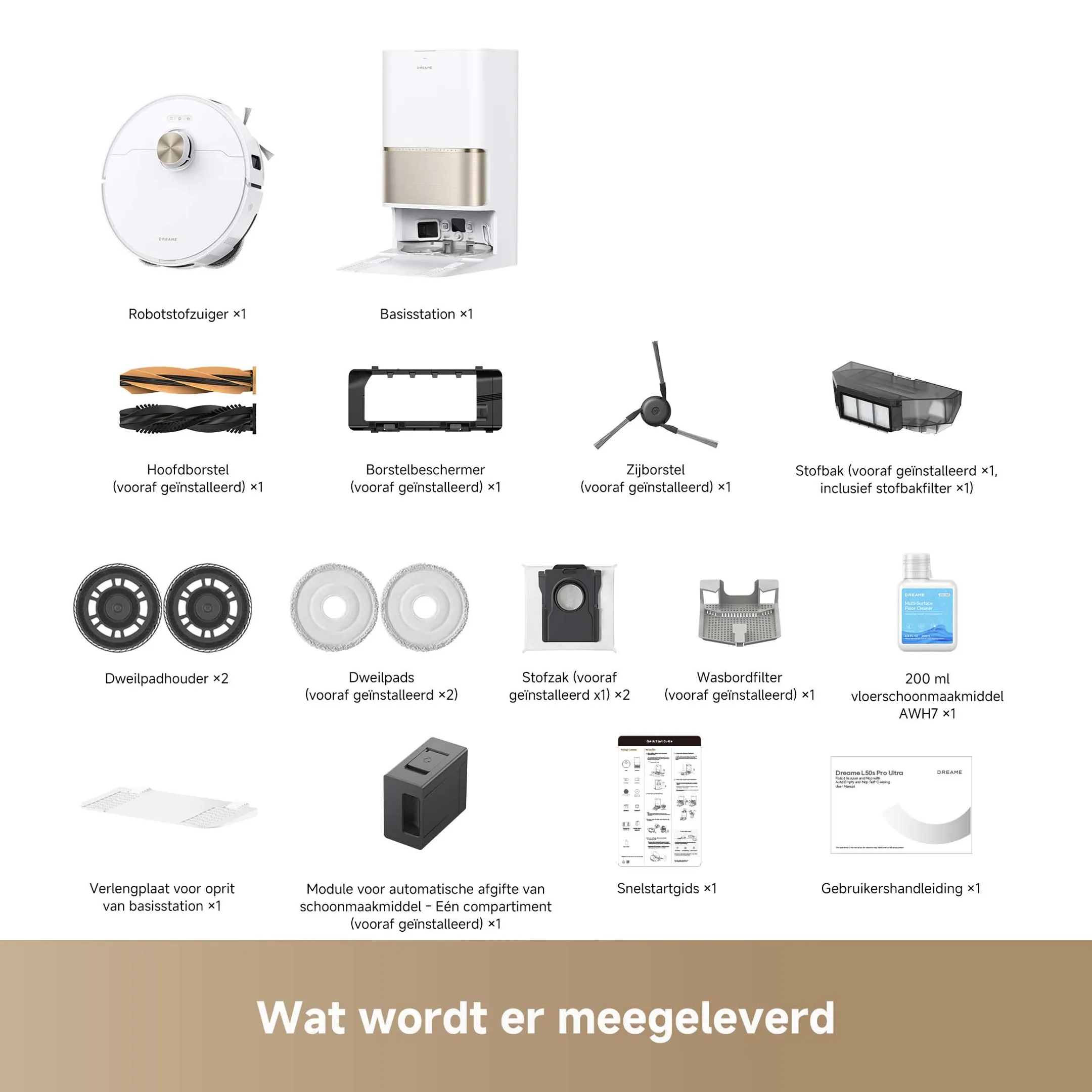 Robotstofzuiger 2in1 L50s Pro Ultra Wit