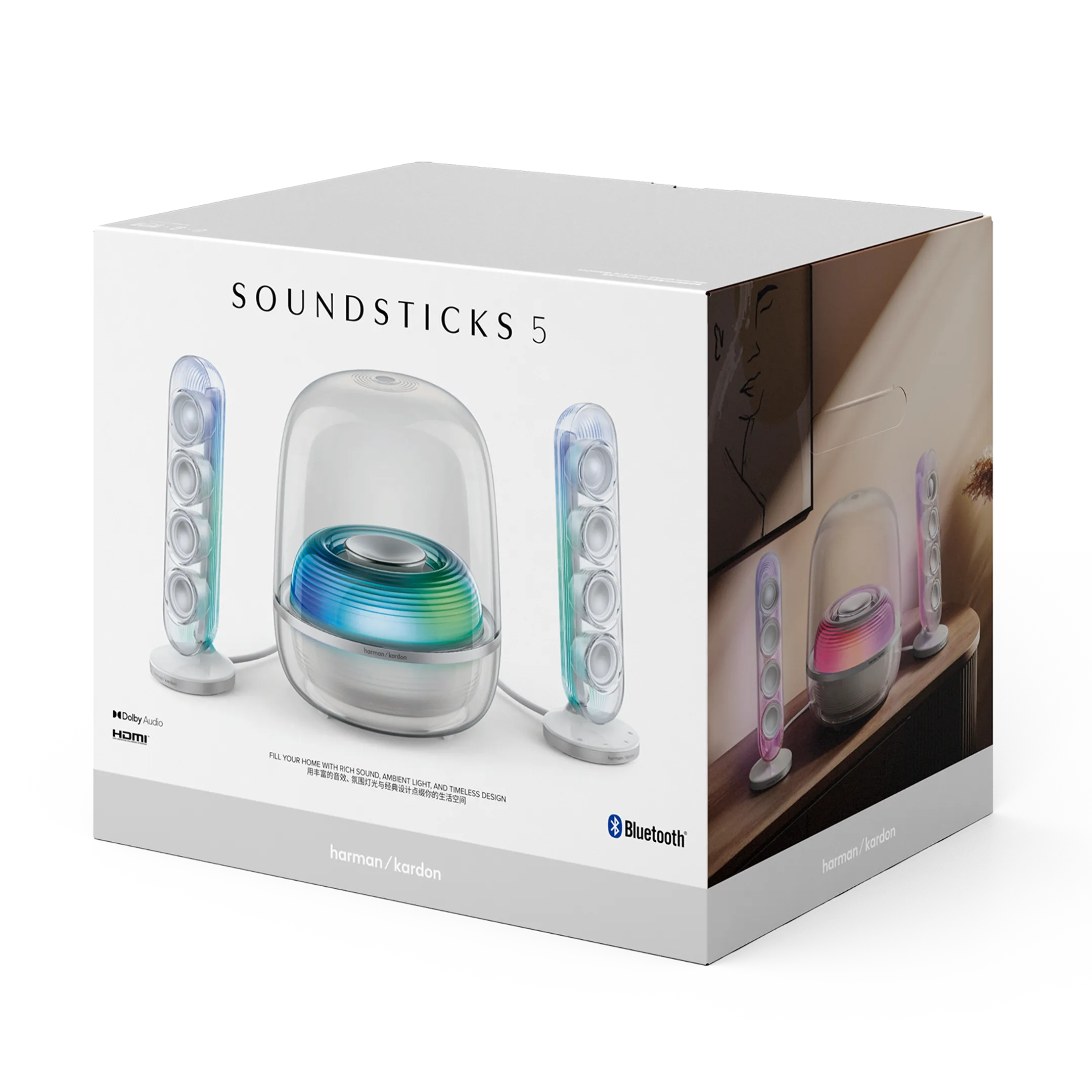 Bluetooth speaker SoundSticks 5 - Wit