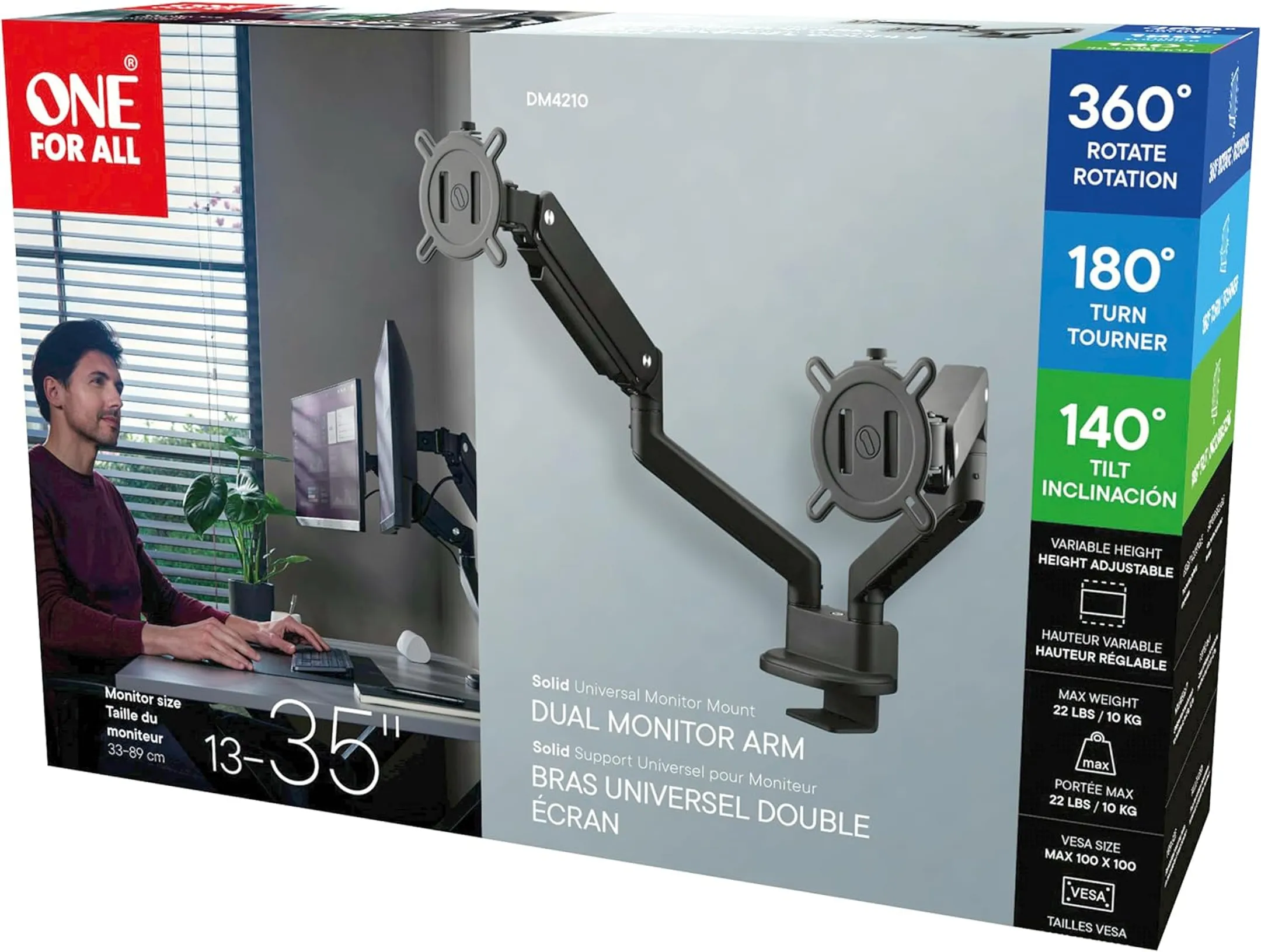 DM4210 BLACK - MONITOR BEUGEL