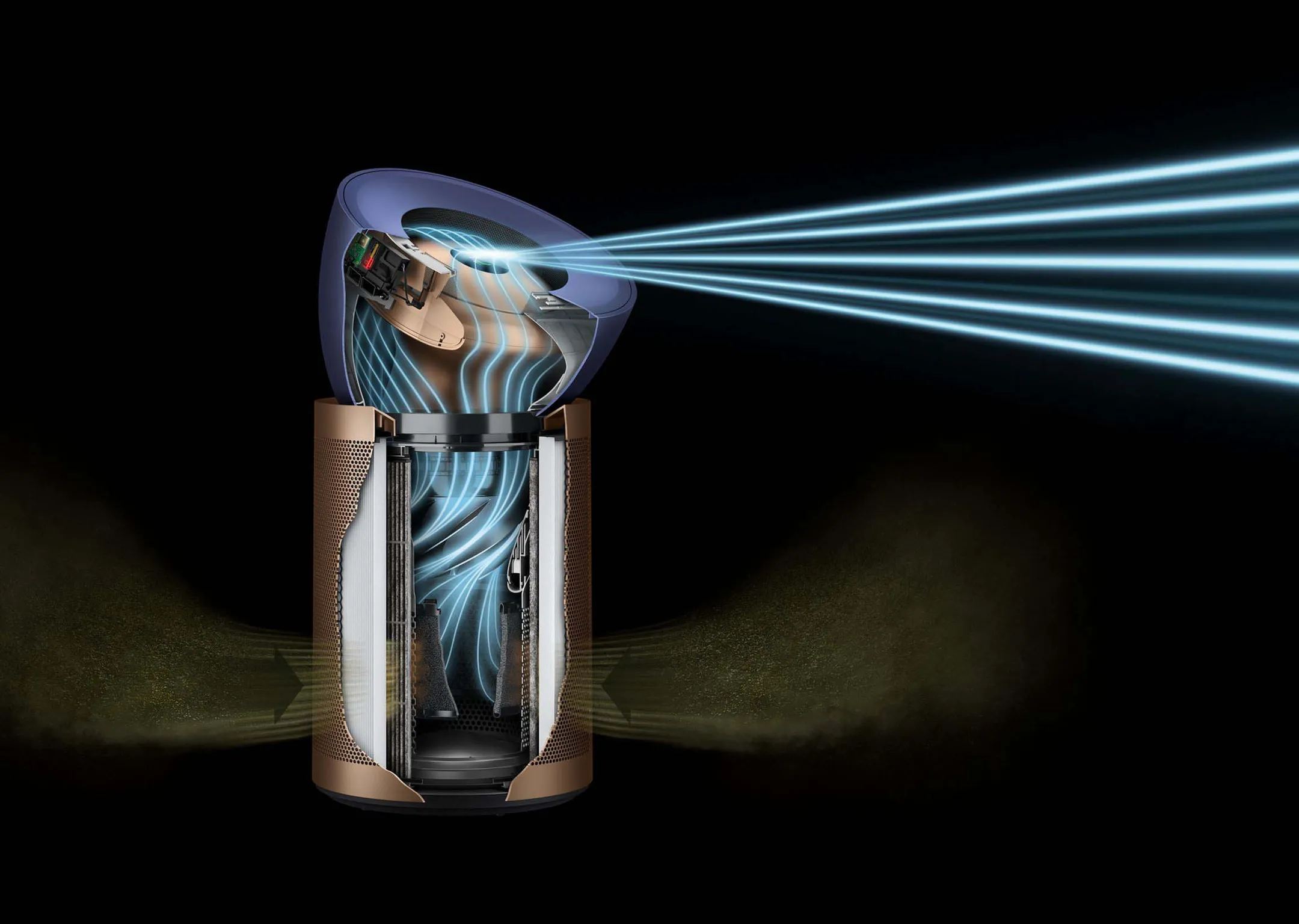 Purificateur d'air Big+Quiet BP03 - Doré