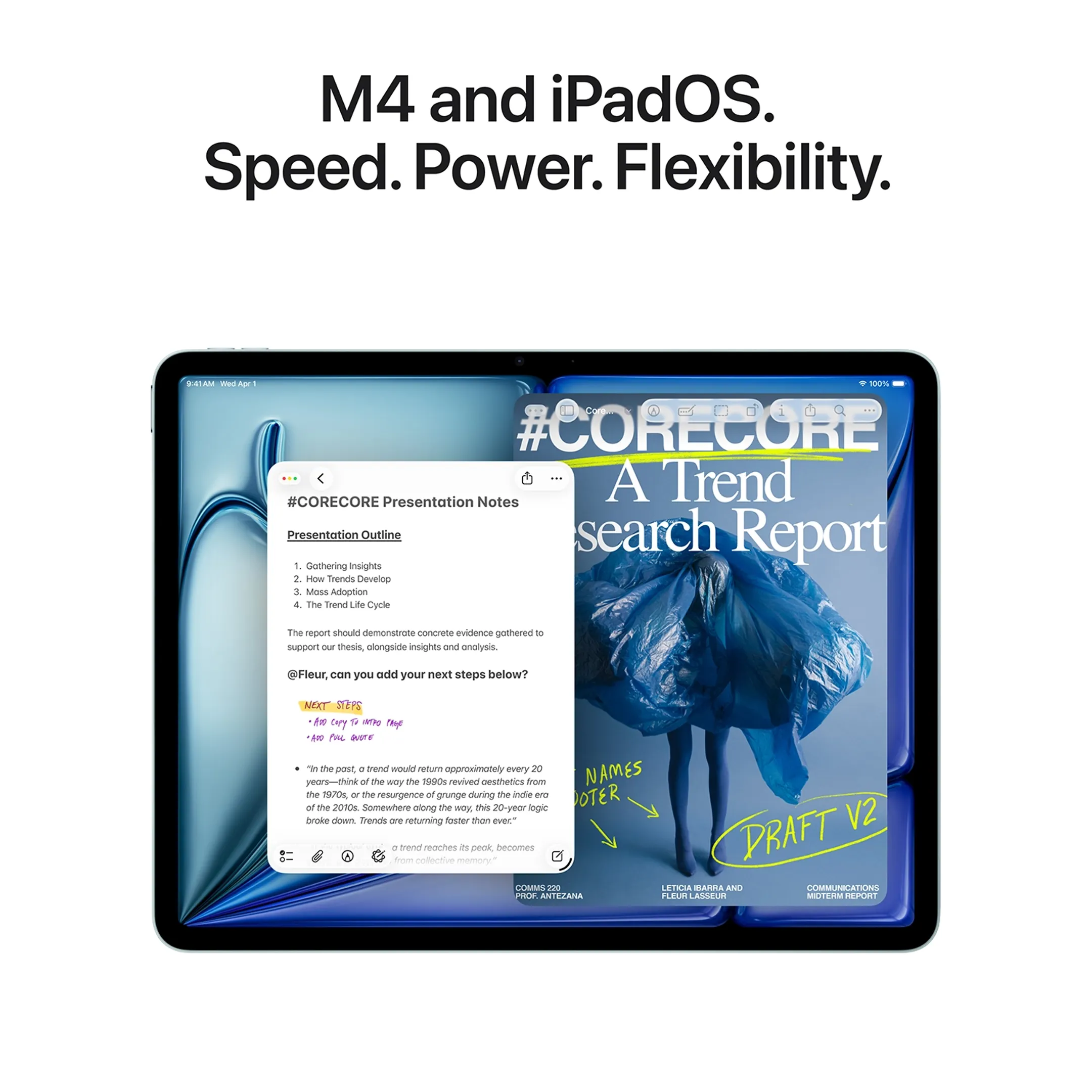 iPad Air 11" M4 Wifi 256Go Lumière stellaire