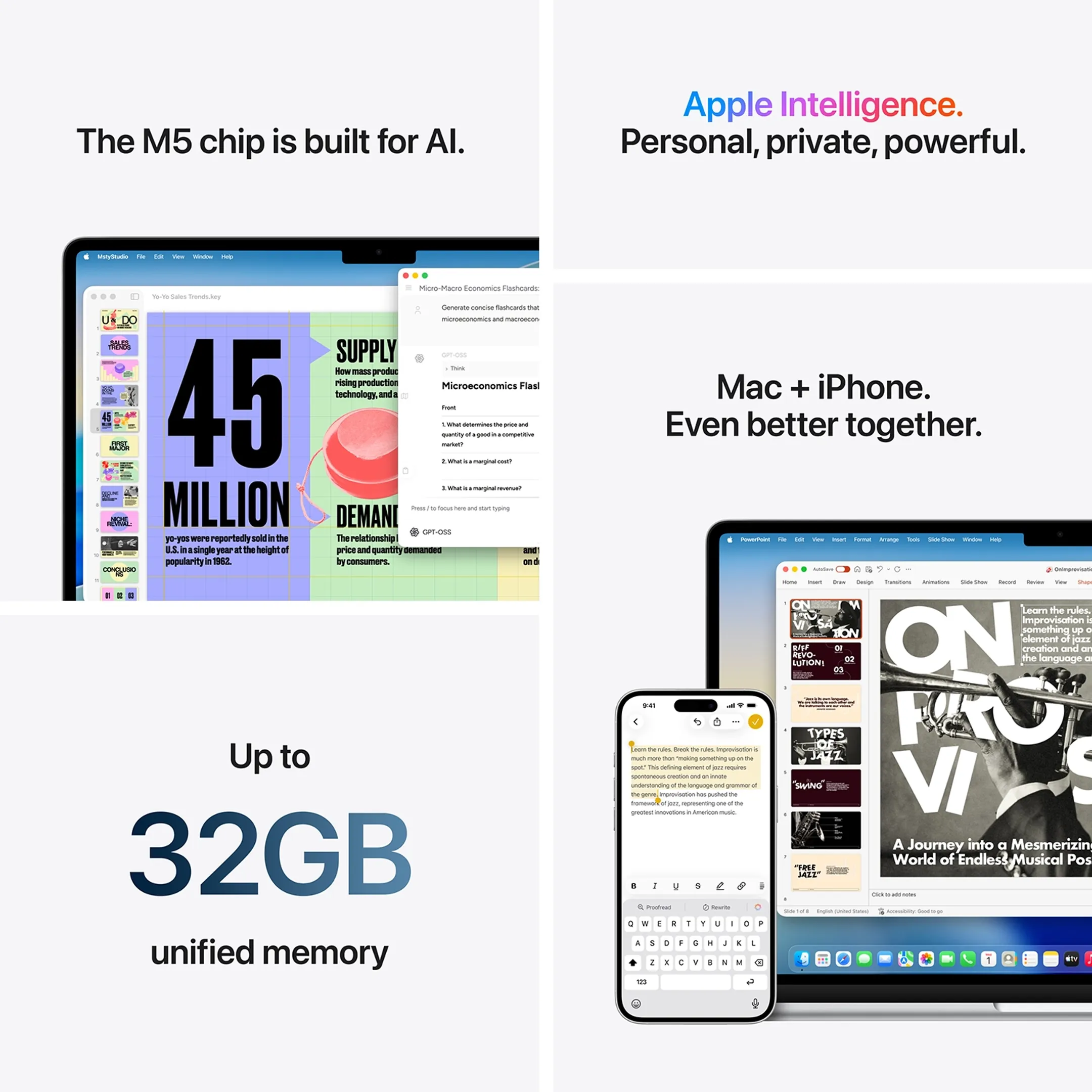 MacBook Air 15" M5 24Go/1To Lumière stellaire