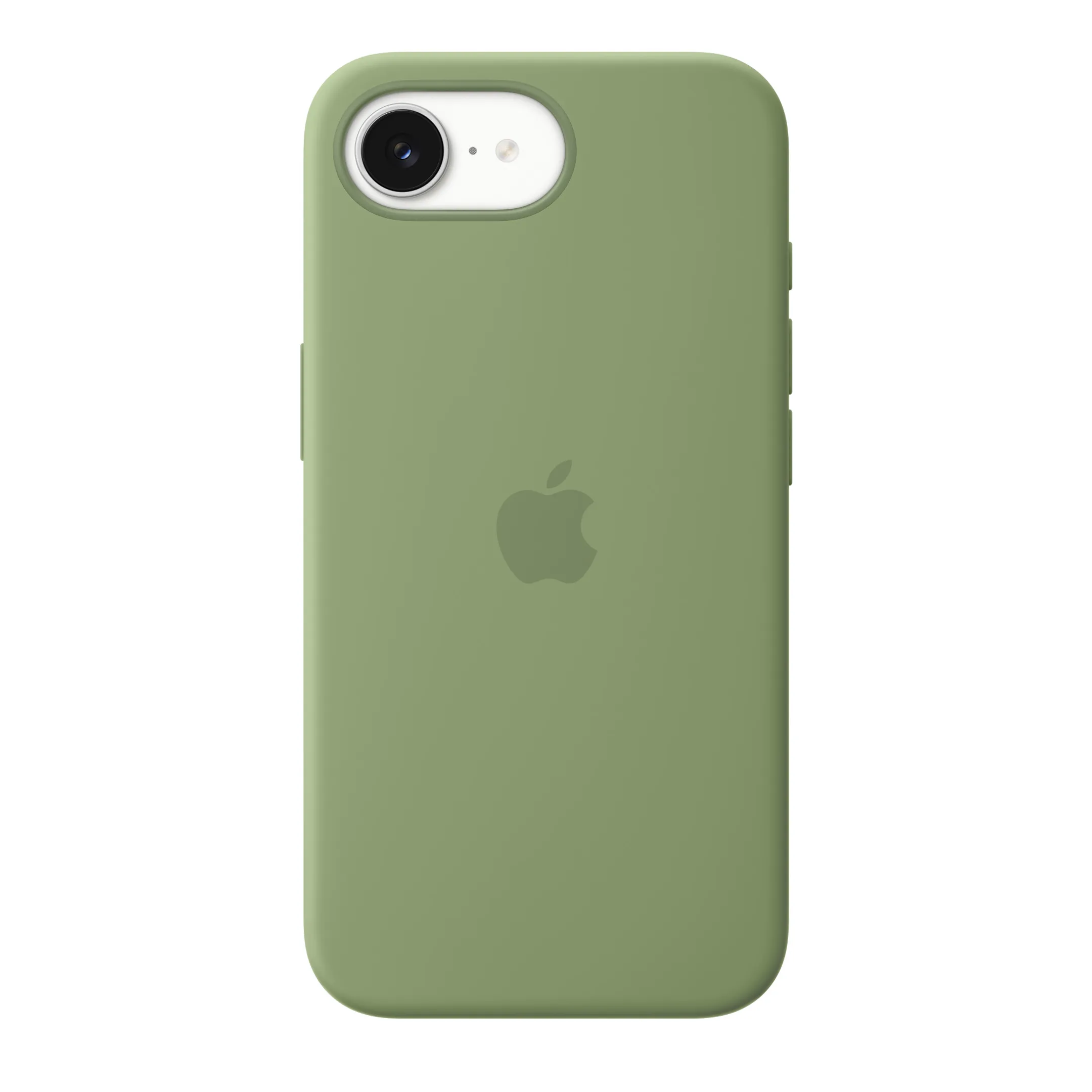 Coque en silicone avec MagSafe pour iPhone 17e - Vert ardoise