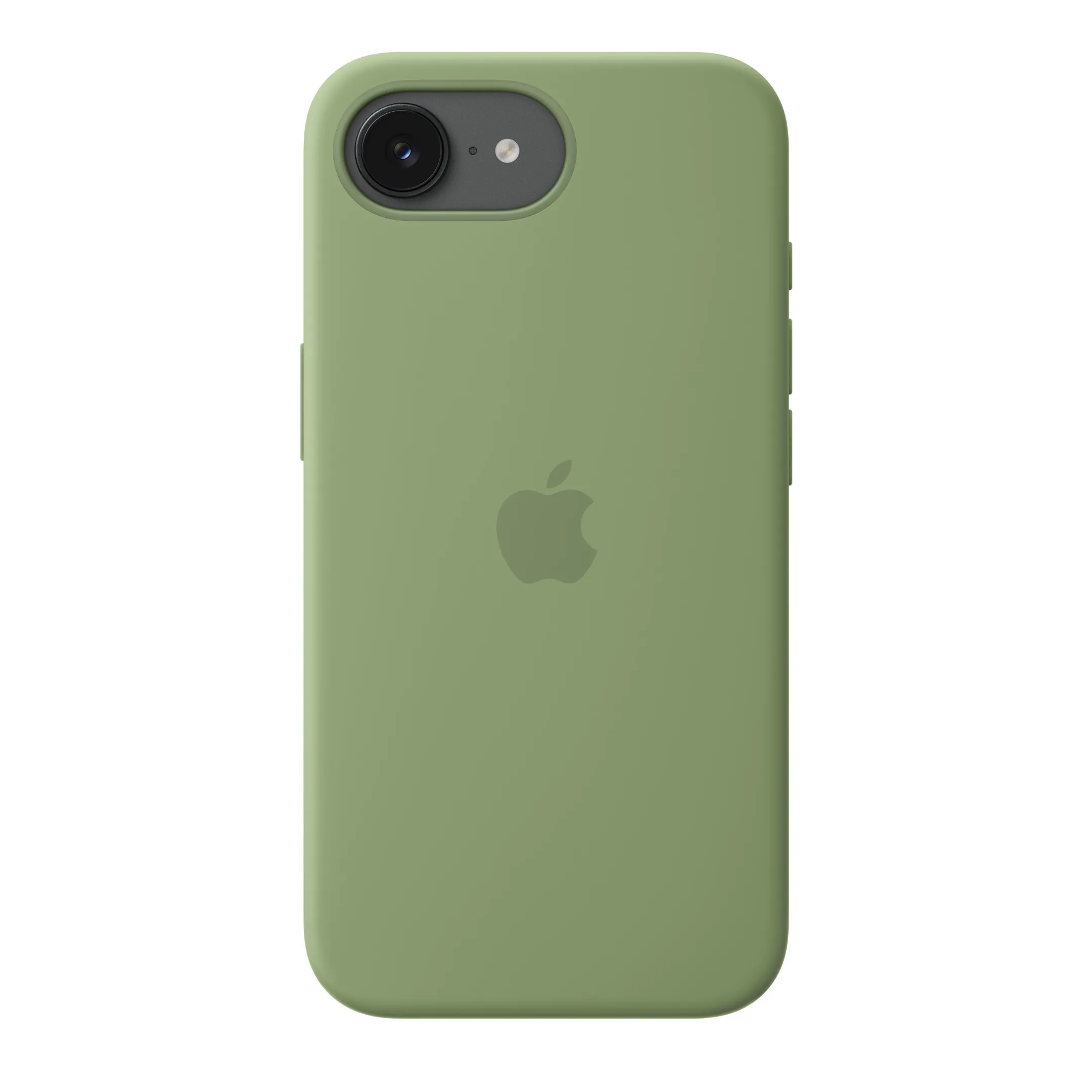 Coque en silicone avec MagSafe pour iPhone 17e - Vert ardoise