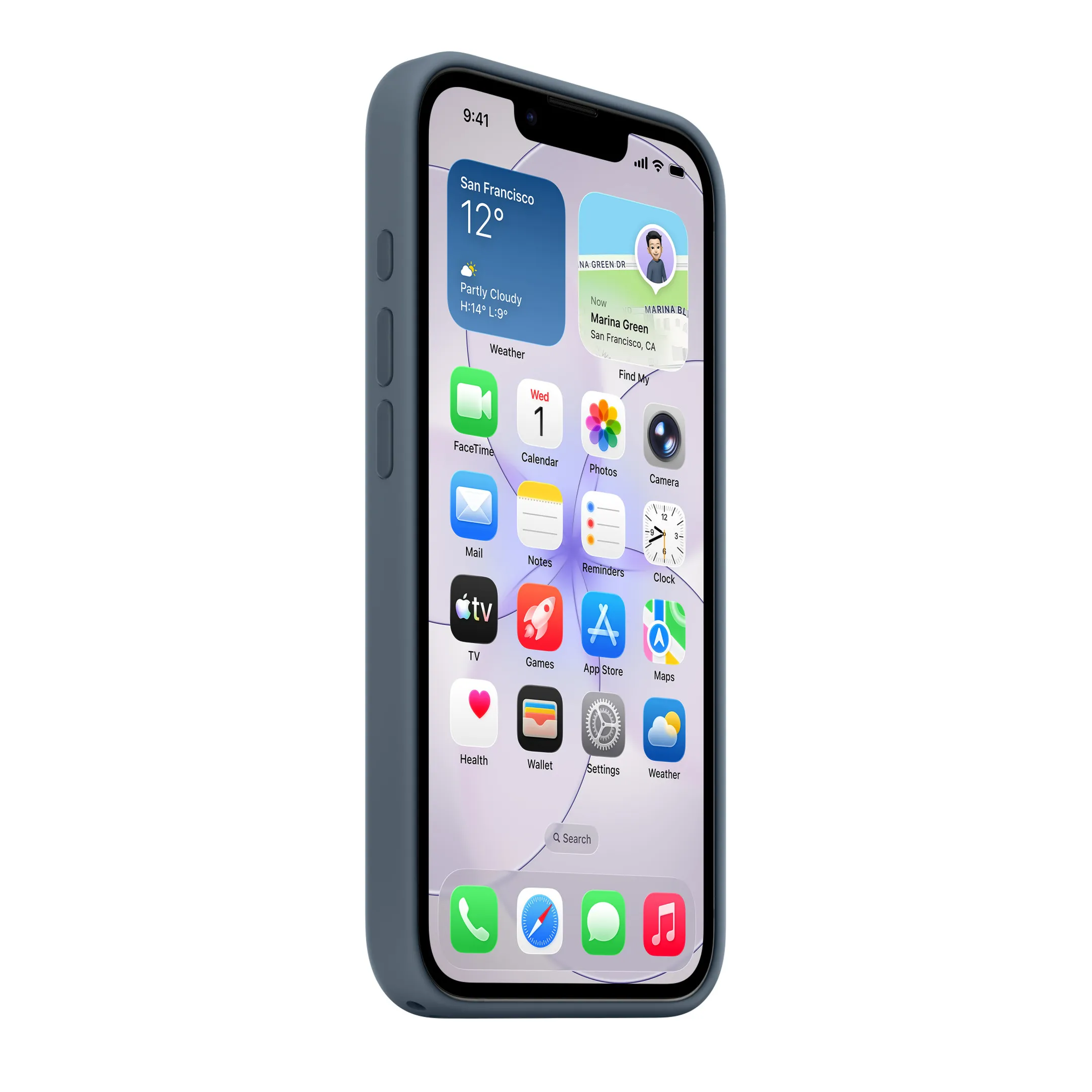 Siliconenhoesje met MagSafe voor iPhone 17e - Ankerblauw