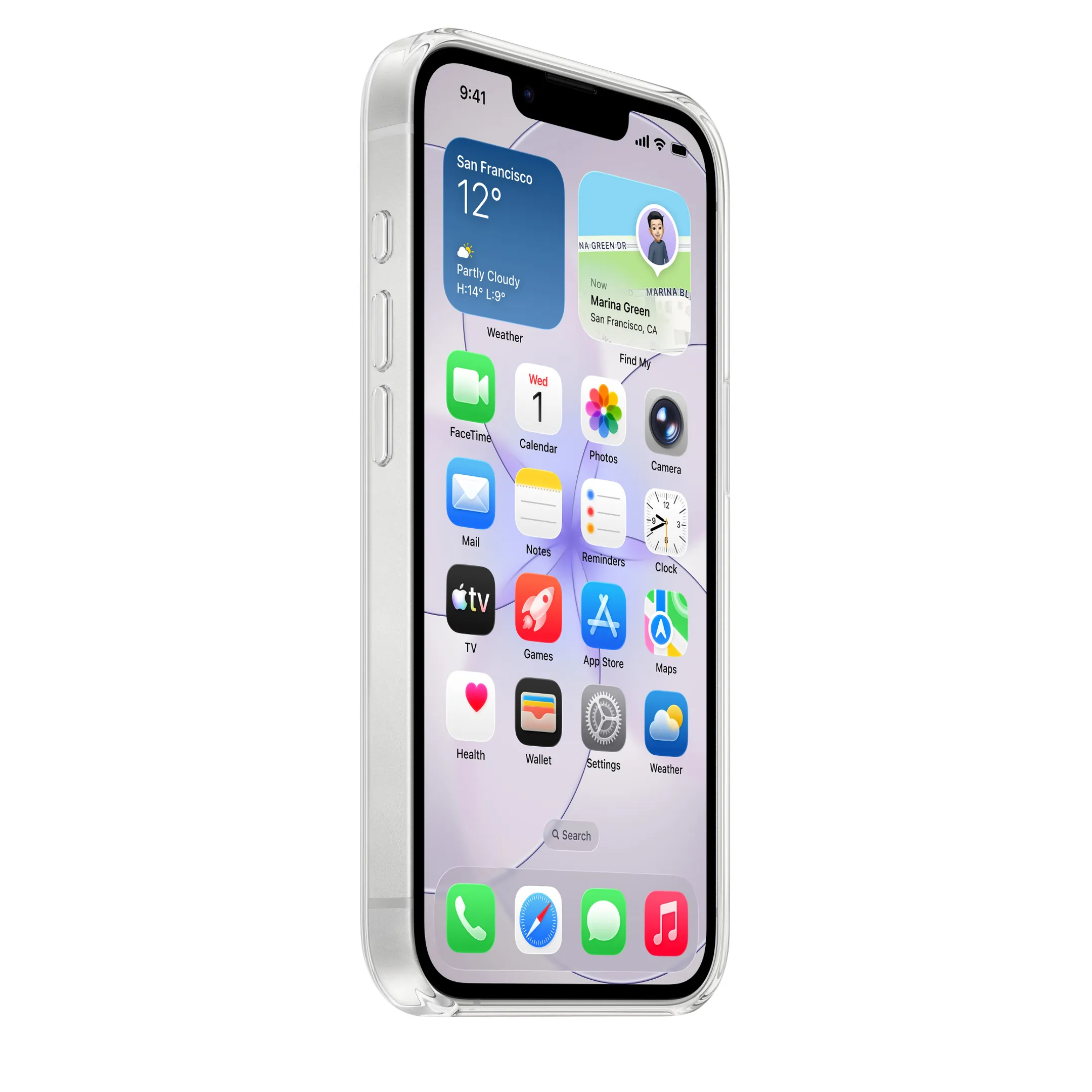 Doorzichtig hoesje met MagSafe voor iPhone 17e