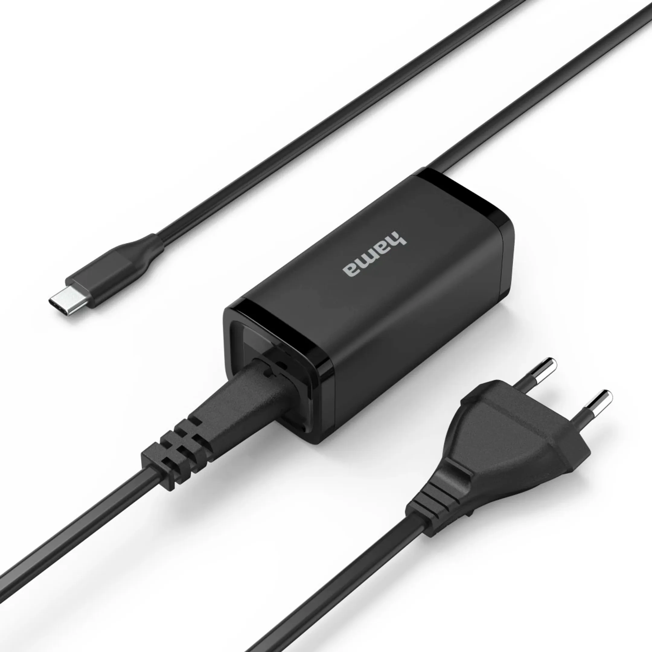 Universele USB-C-notebook-netadapter, GaN, Power Delivery (PD), 5-20V/45W