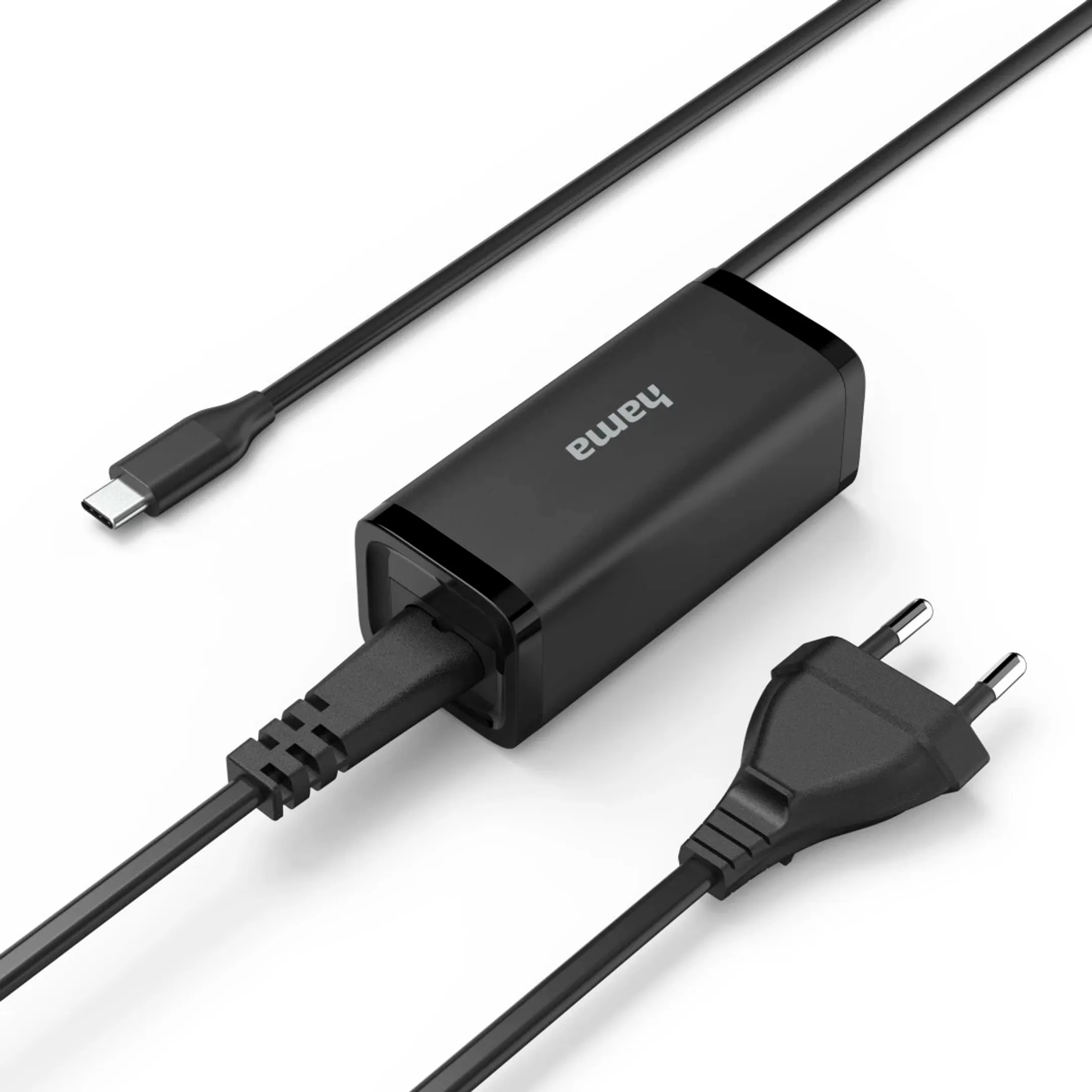 Universele USB-C-notebook-netadapter, GaN, Power Delivery (PD), 5-20V/65W