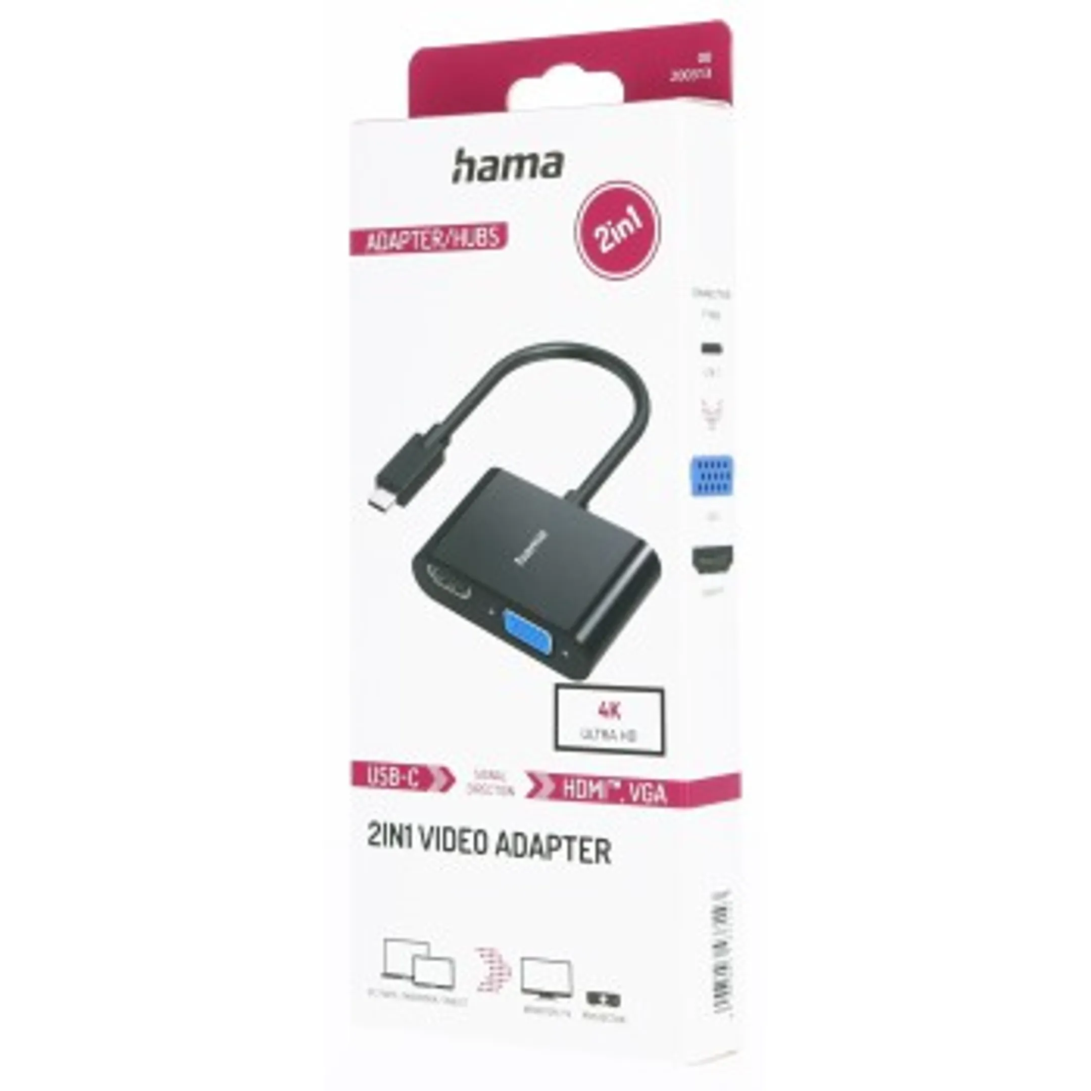 Adaptateur USB-C naar VGA et HDMI