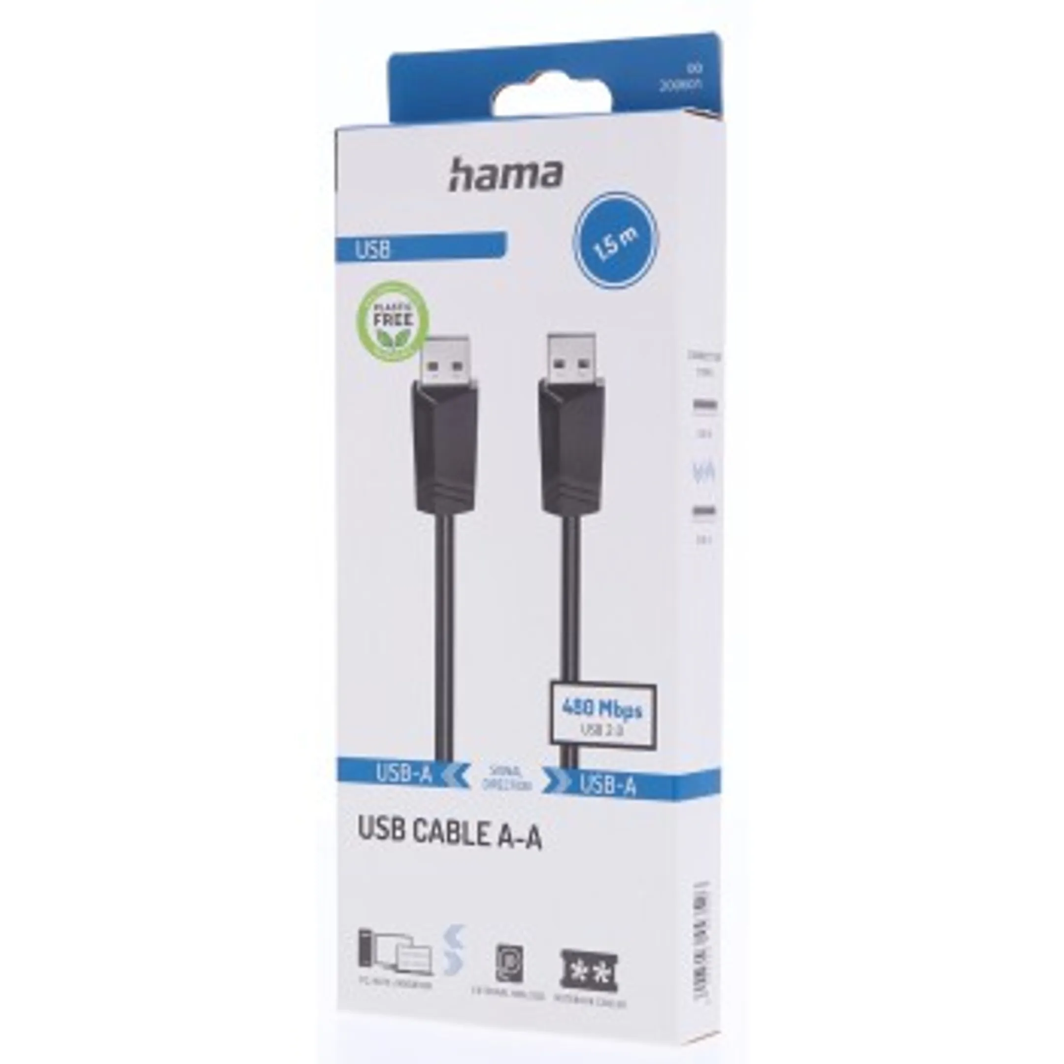 USB-kabel A - 1,50 m