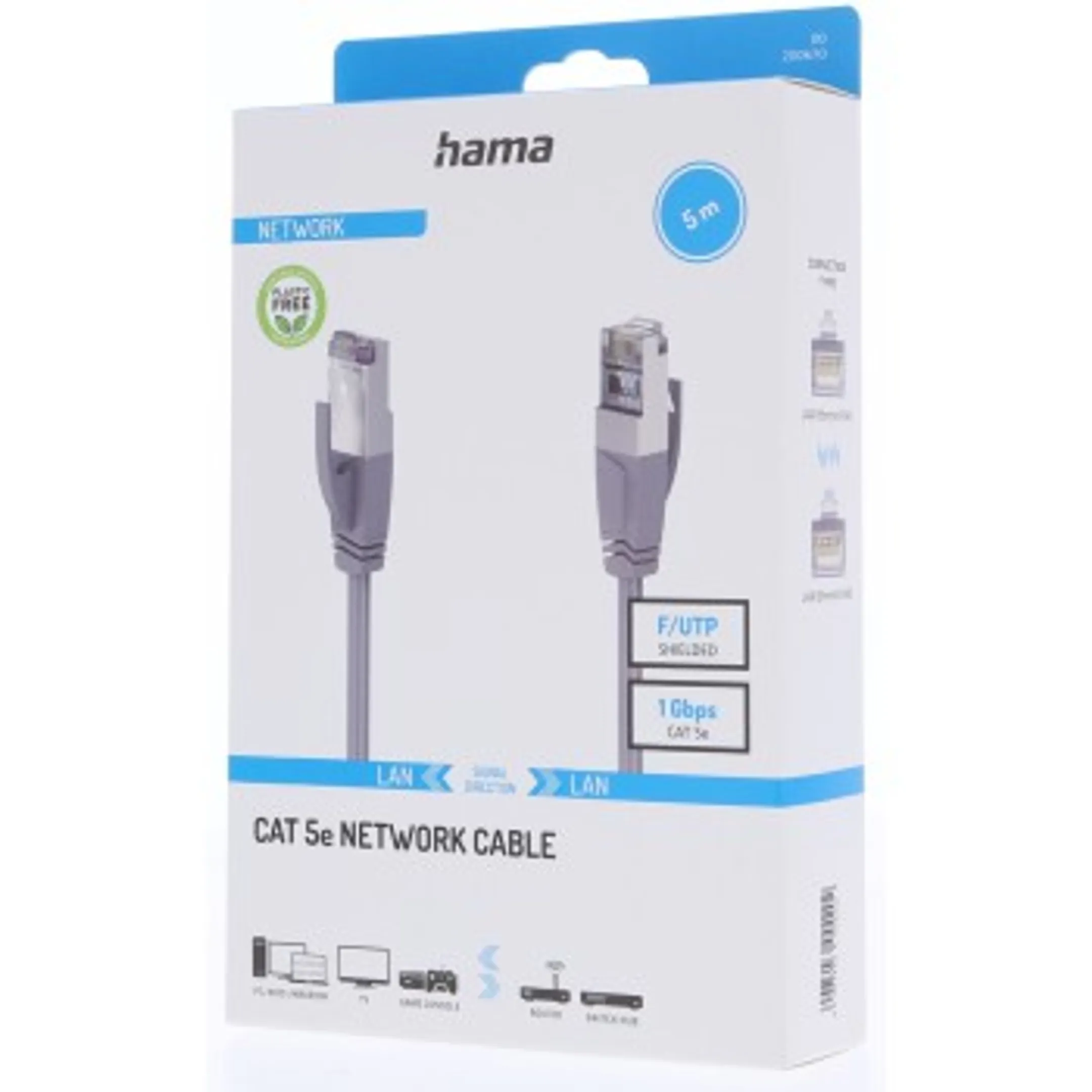 Câble Ethernet CAT-5e - 1 Gbit/s - 5,00 m