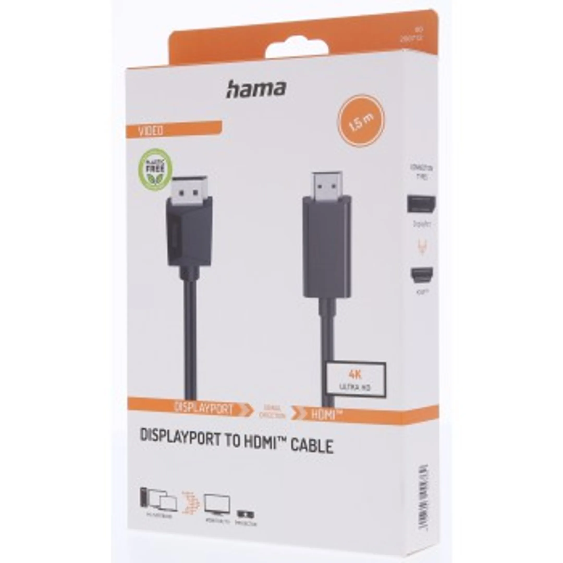 Câble vidéo HDMI vers DisplayPort - 1,50 m