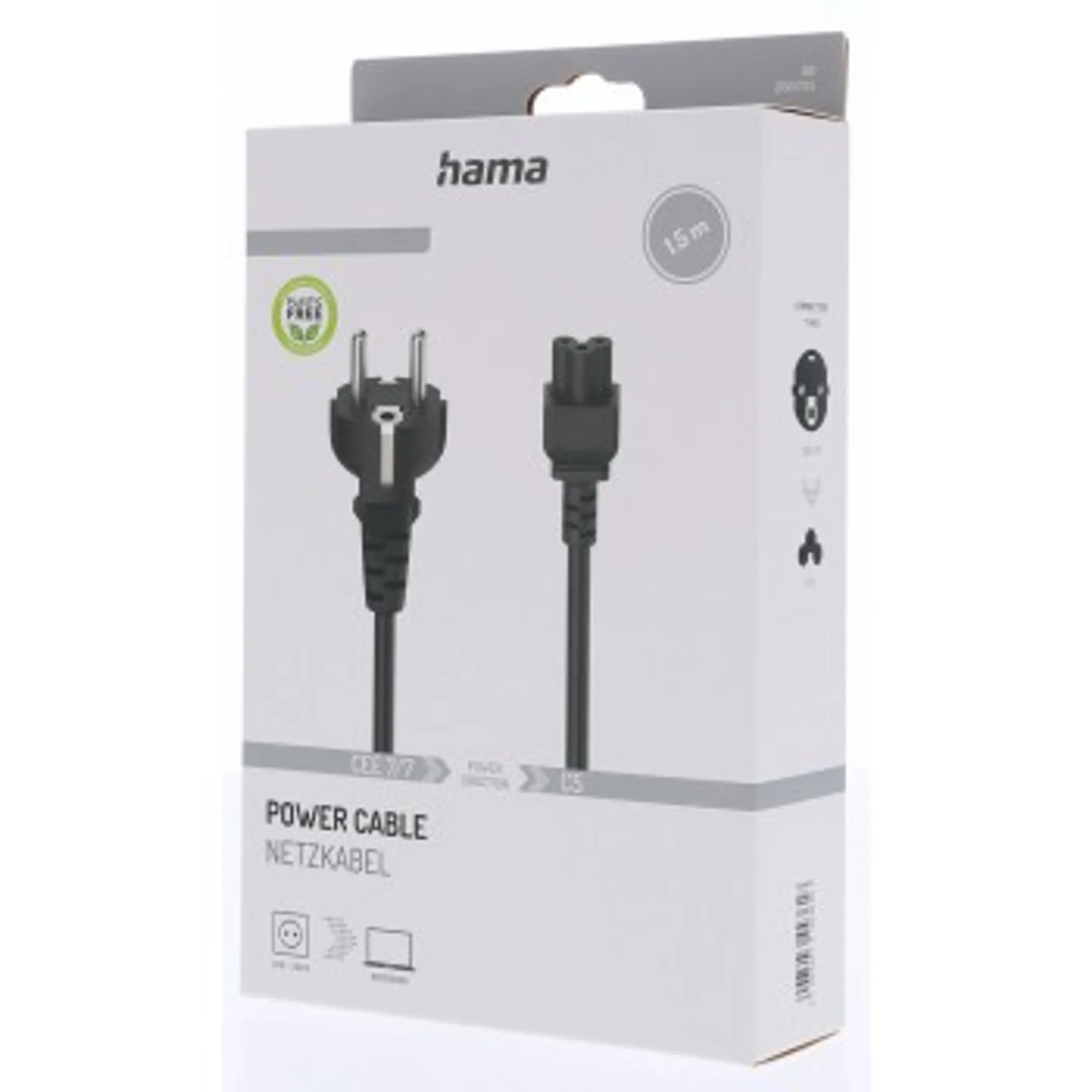 Netsnoer geaarde stekker 1,5 m