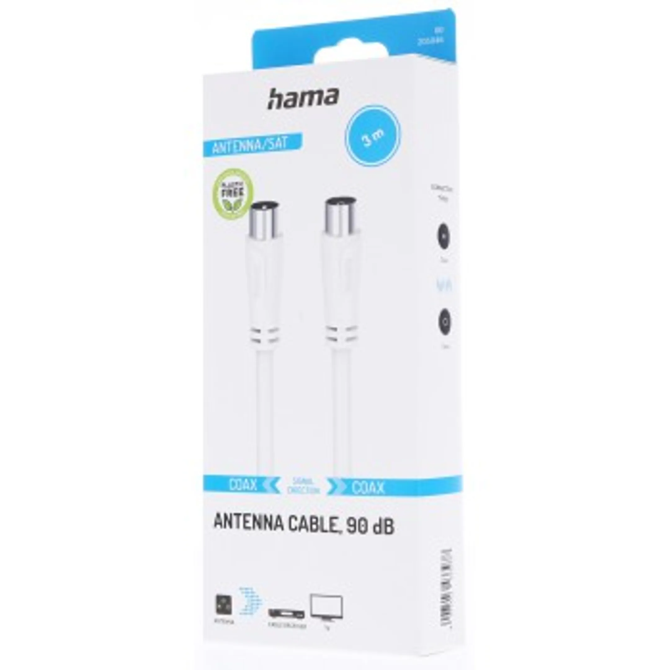 Coax antennekabel - 3 m - 90 dB