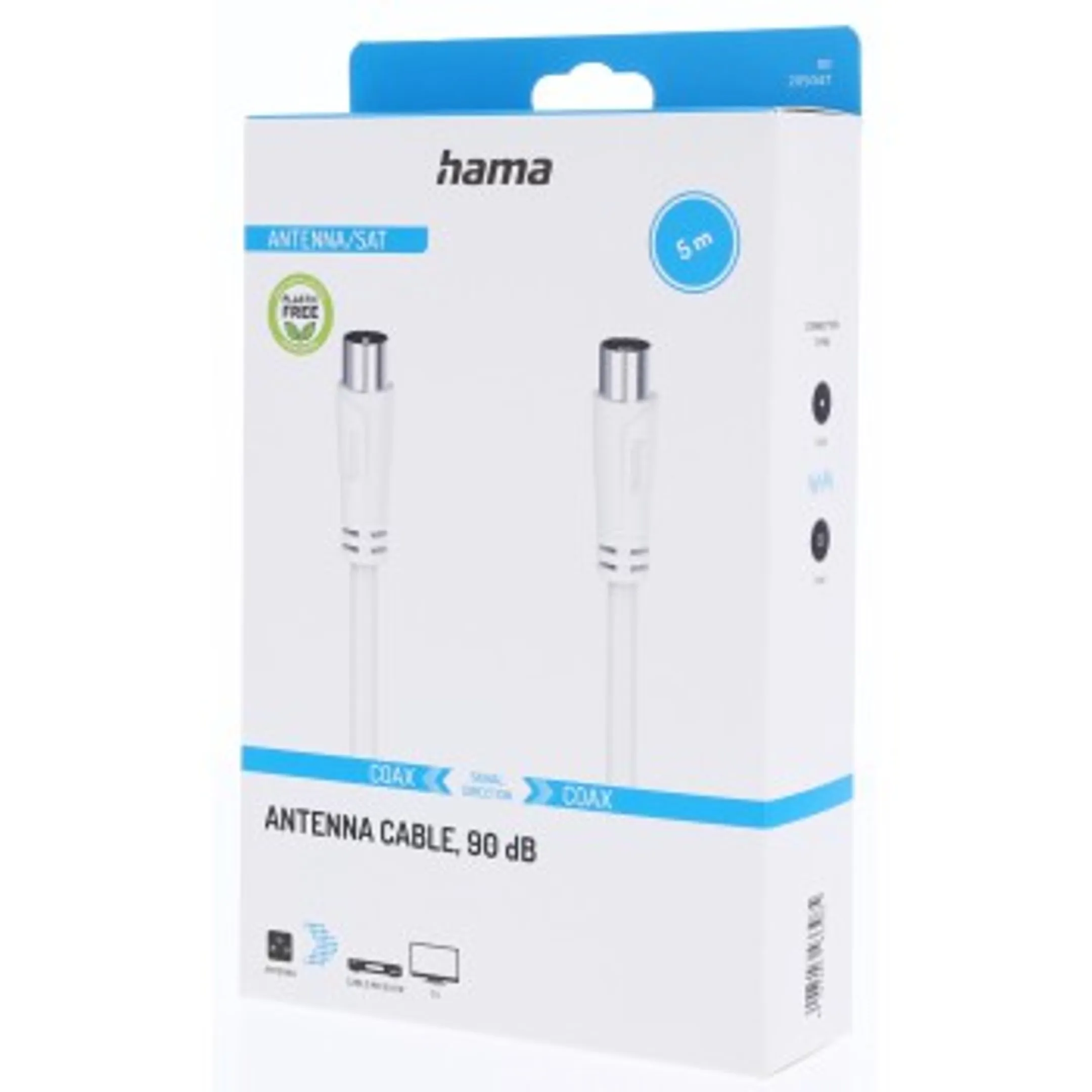 Coax antennekabel - 5,0 m - 90 dB