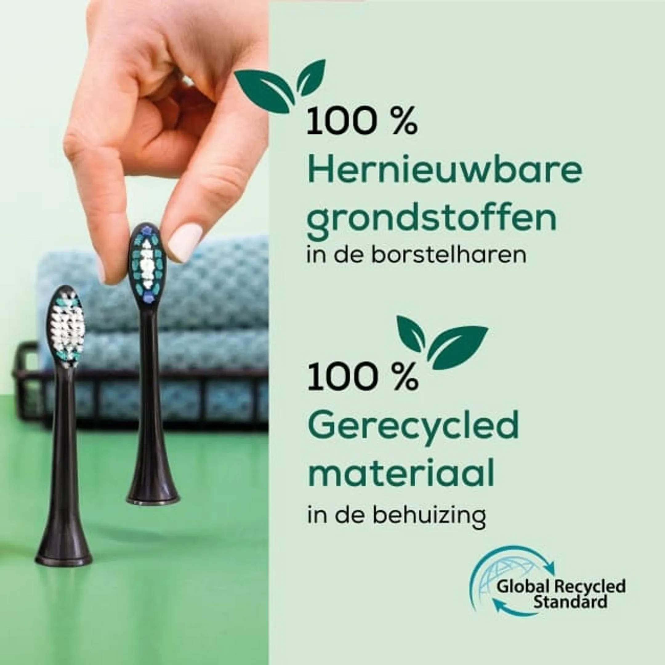 Opzetborstels Classic Clean 4 stuks