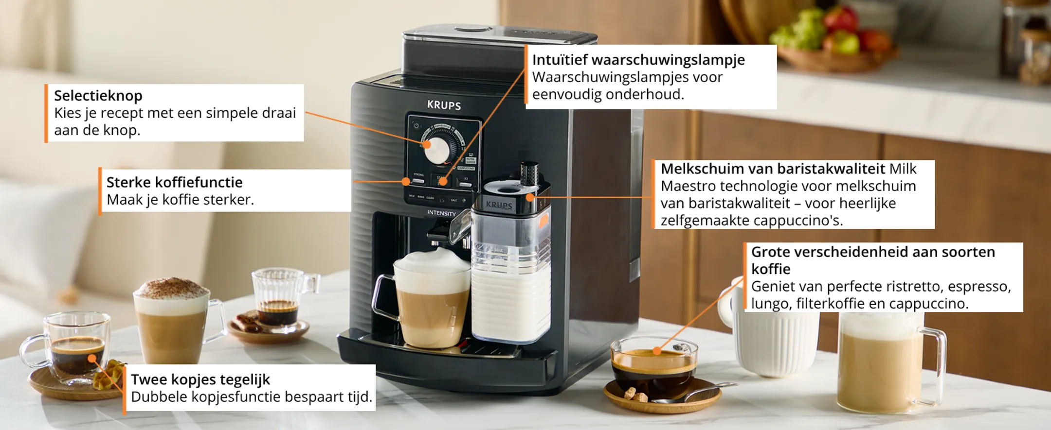 Volautomatische Espressomachine Intensity Milk EA5028E0