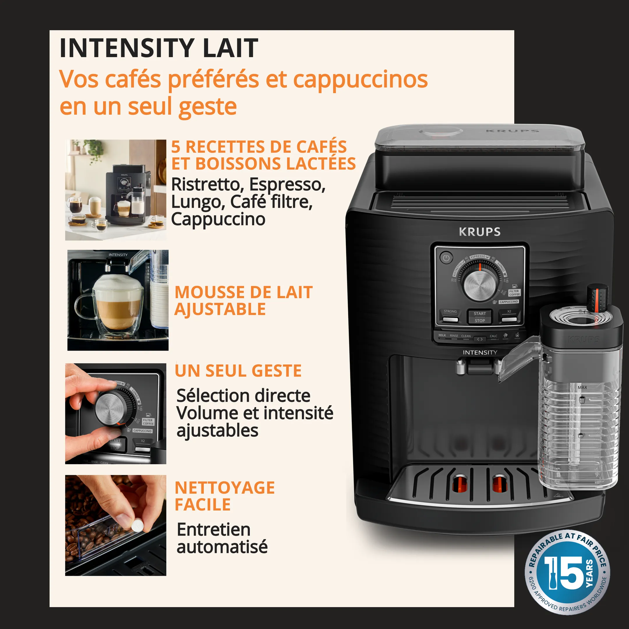 Machine à Expresso automatique Intensity Milk EA5028E0