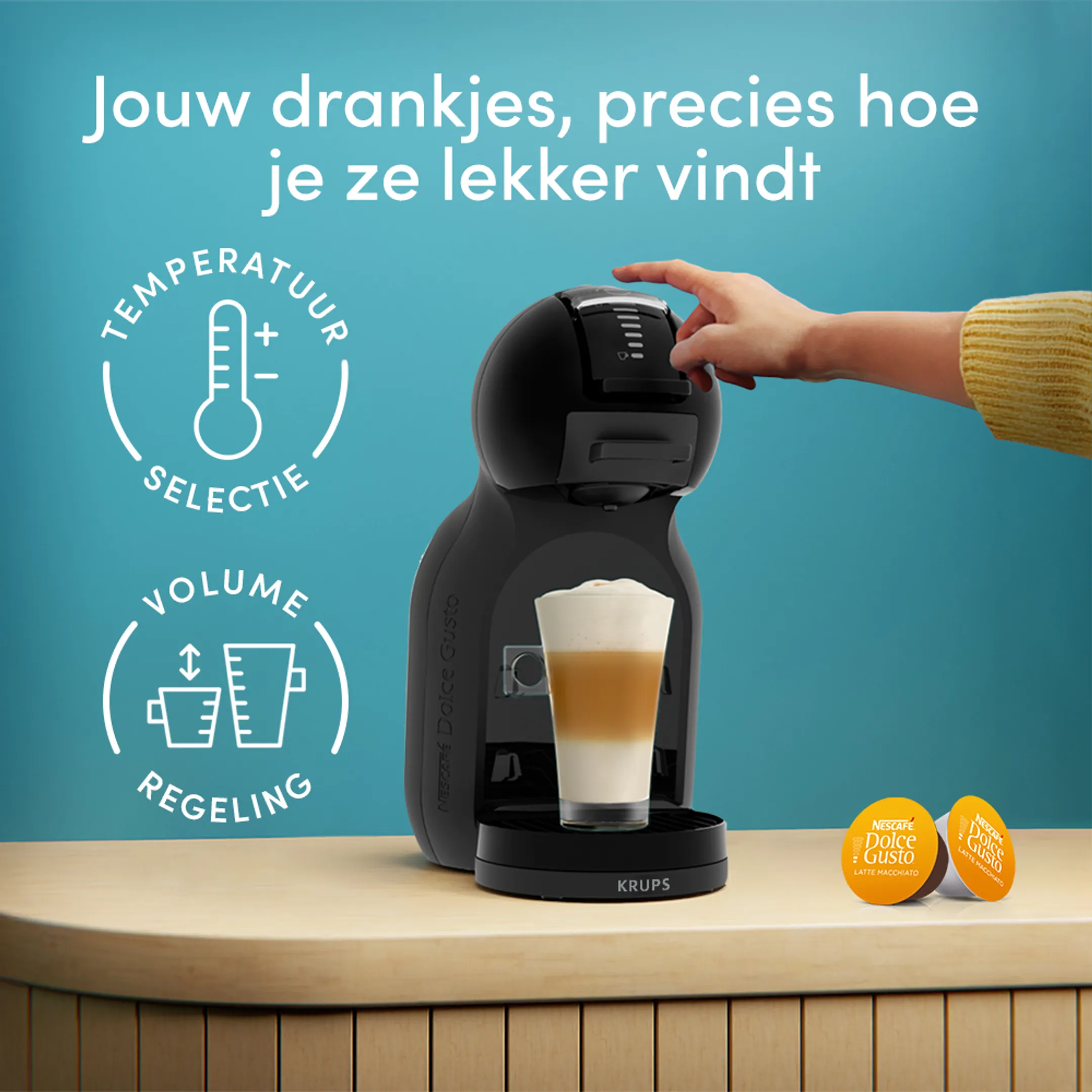 Koffiemachine Nescafé Dolce Gusto Mini Me 2 Piano Black