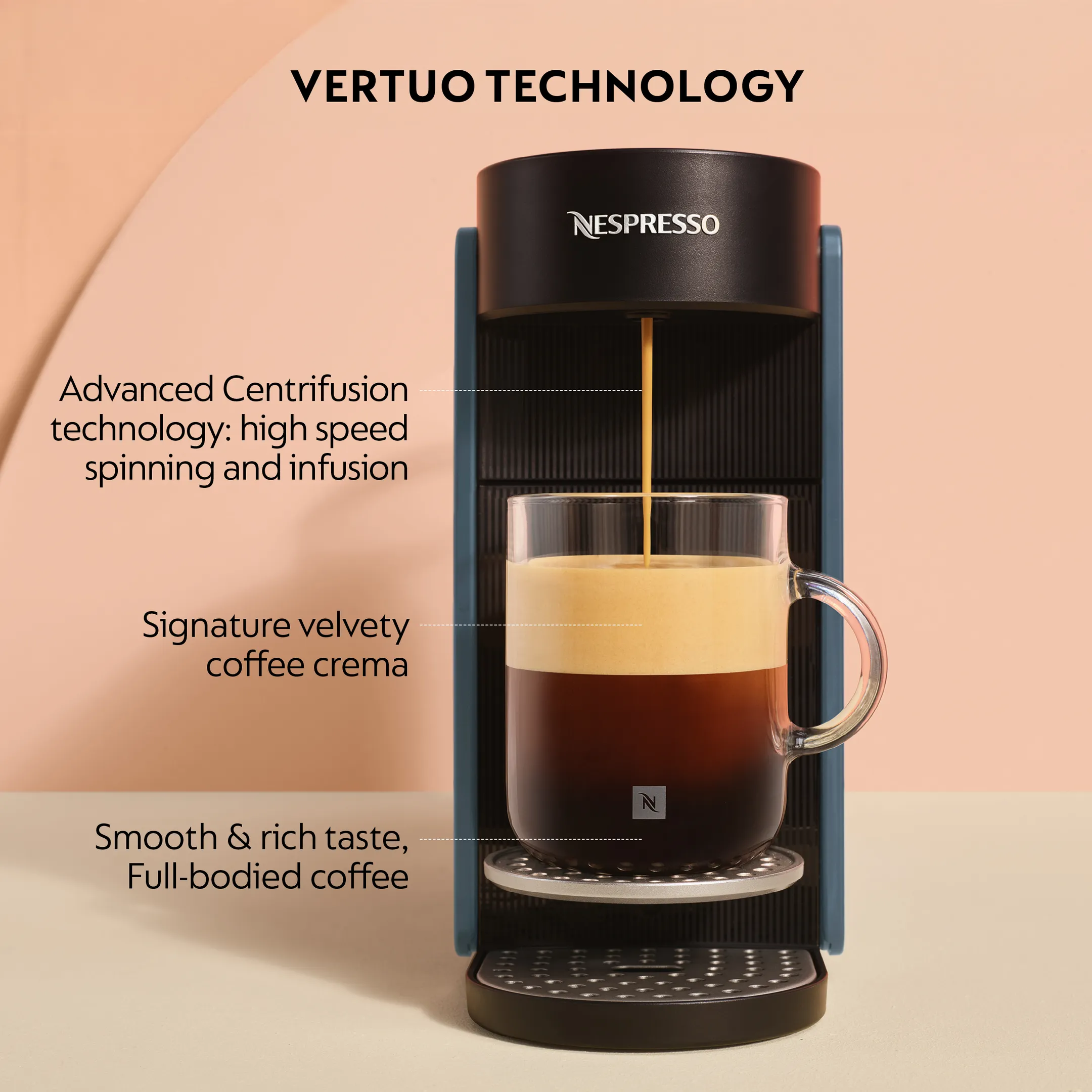 Nespresso Vertuo UP Ocean Blue