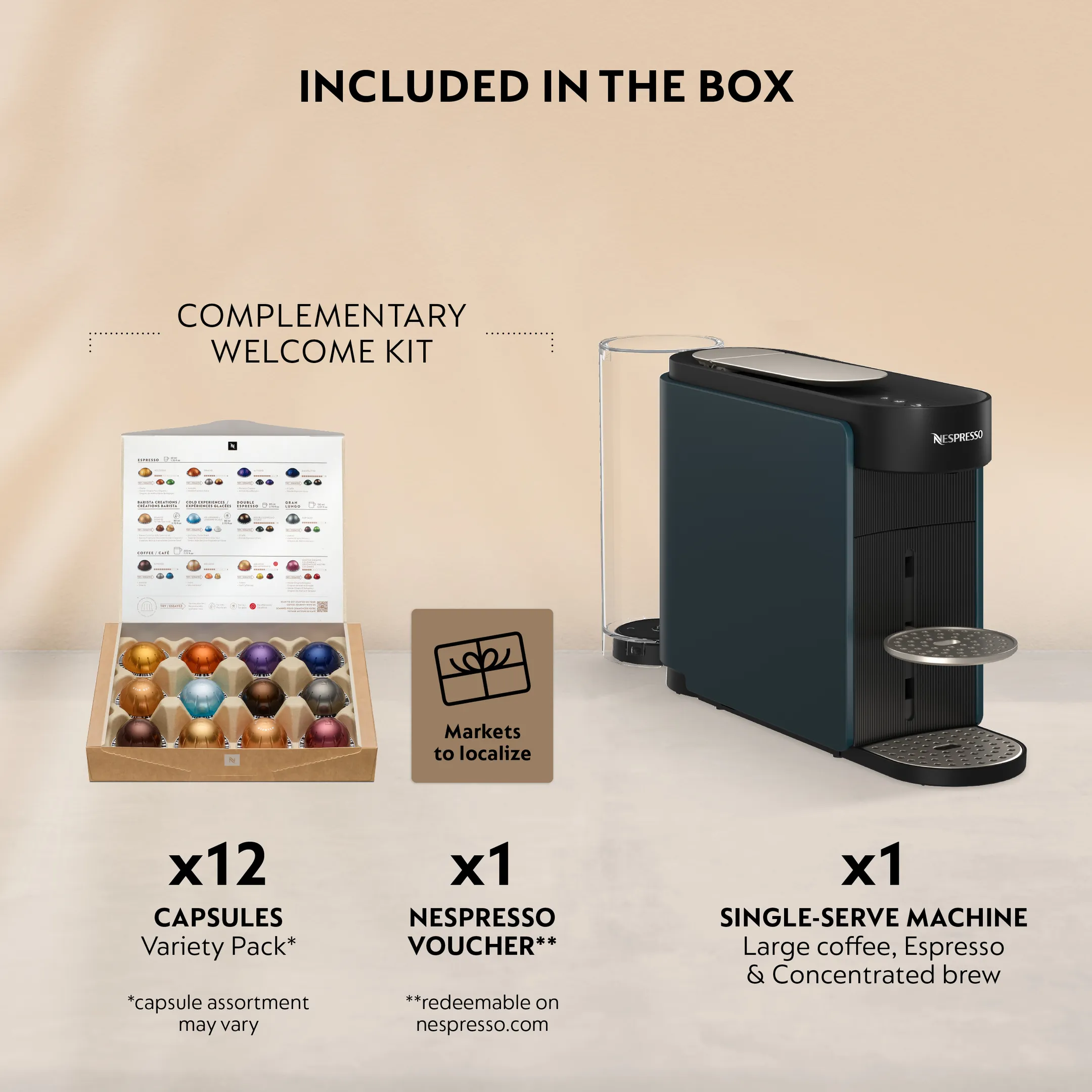 Nespresso Vertuo UP Ocean Blue