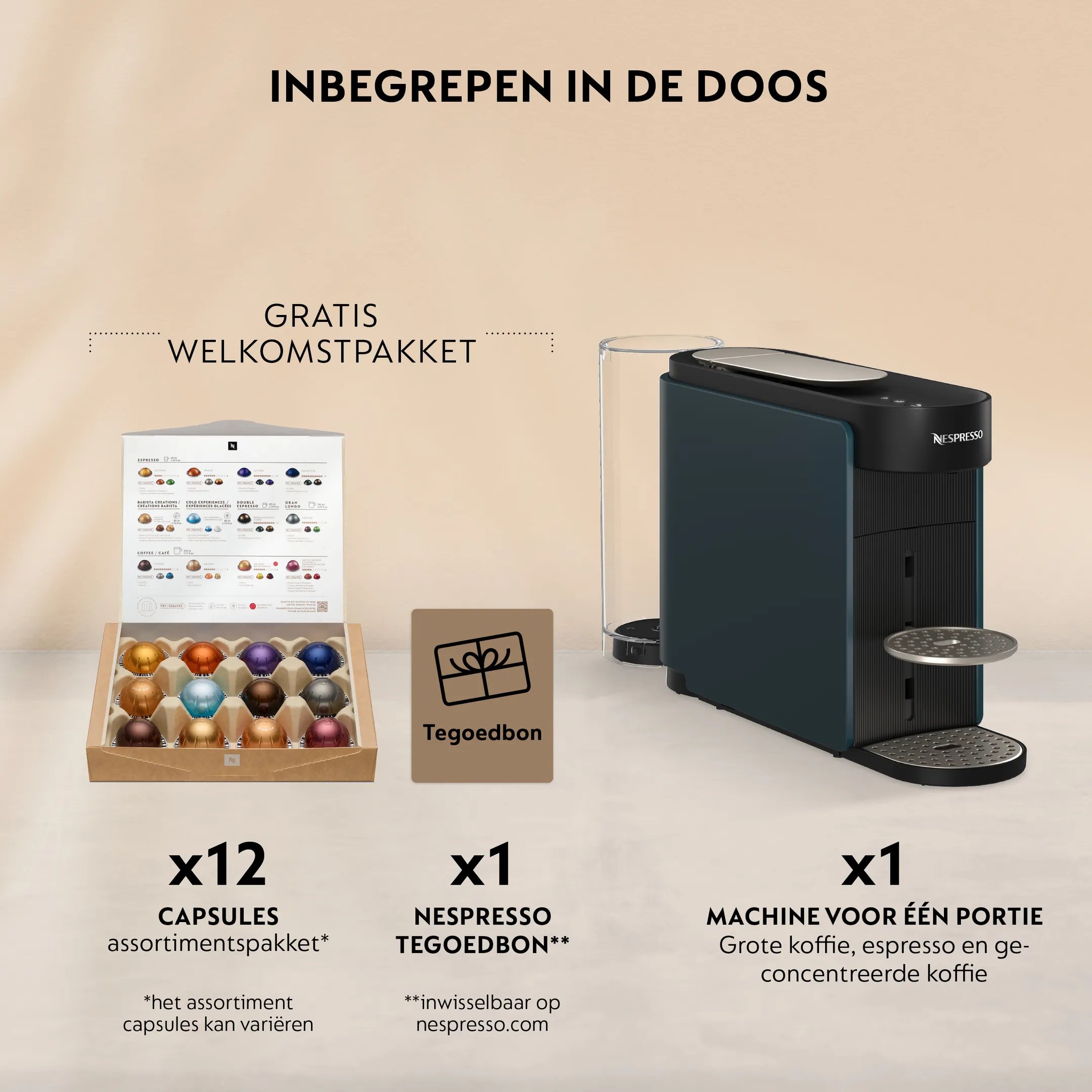 Nespresso Vertuo UP Ocean Blue