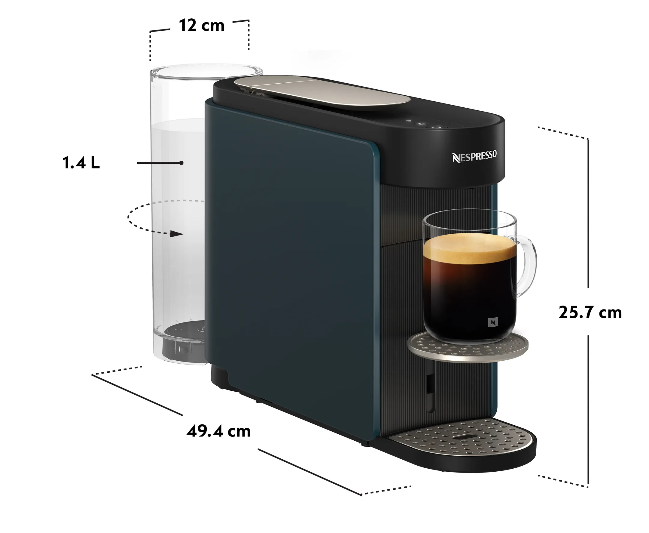 Nespresso Vertuo UP Ocean Blue