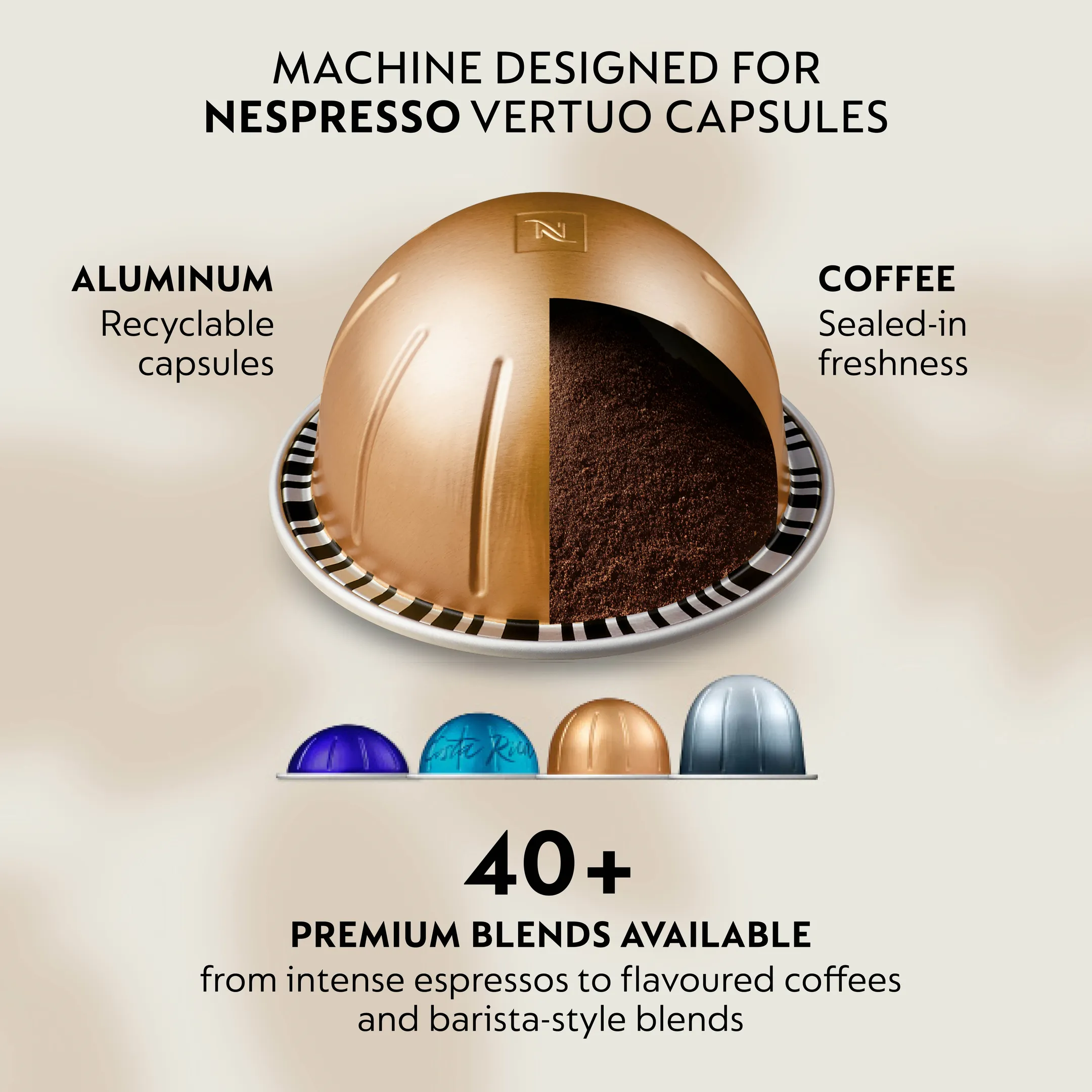 Nespresso Vertuo UP Ink Black