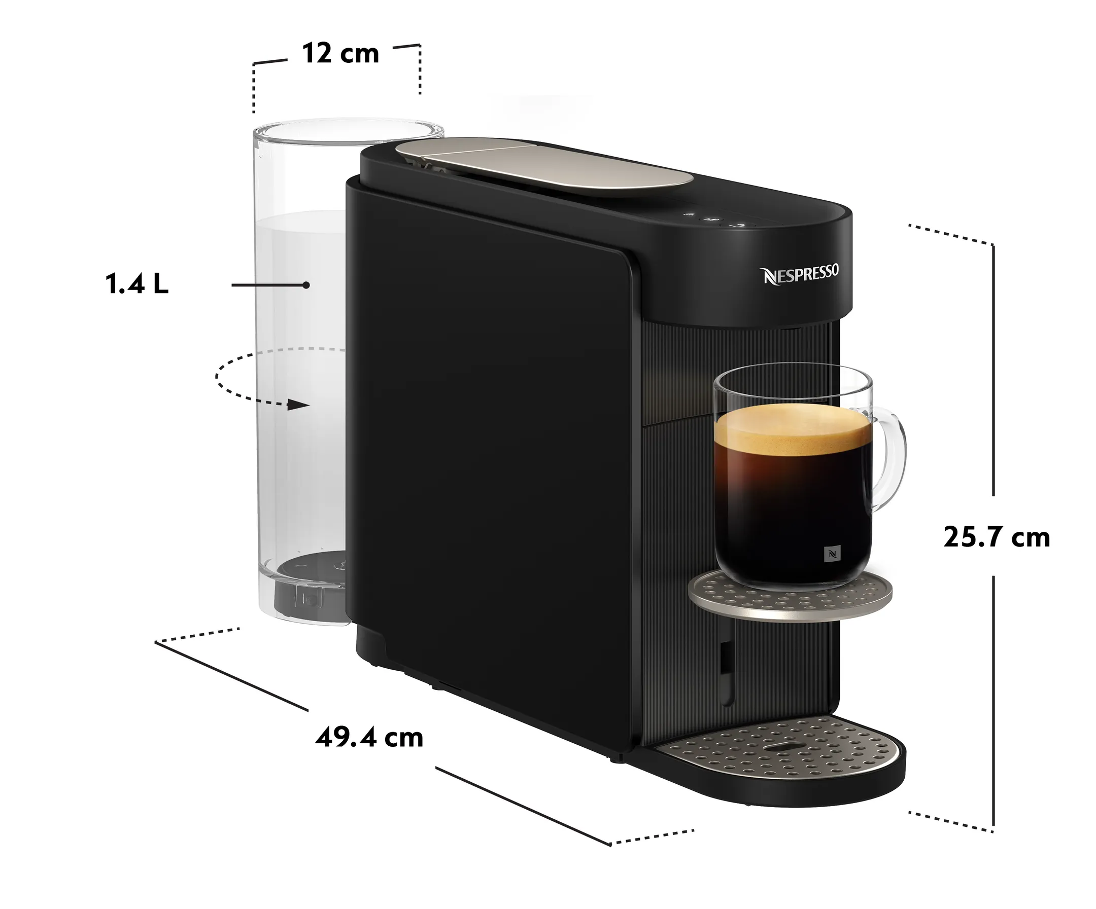 Nespresso Vertuo UP Ink Black