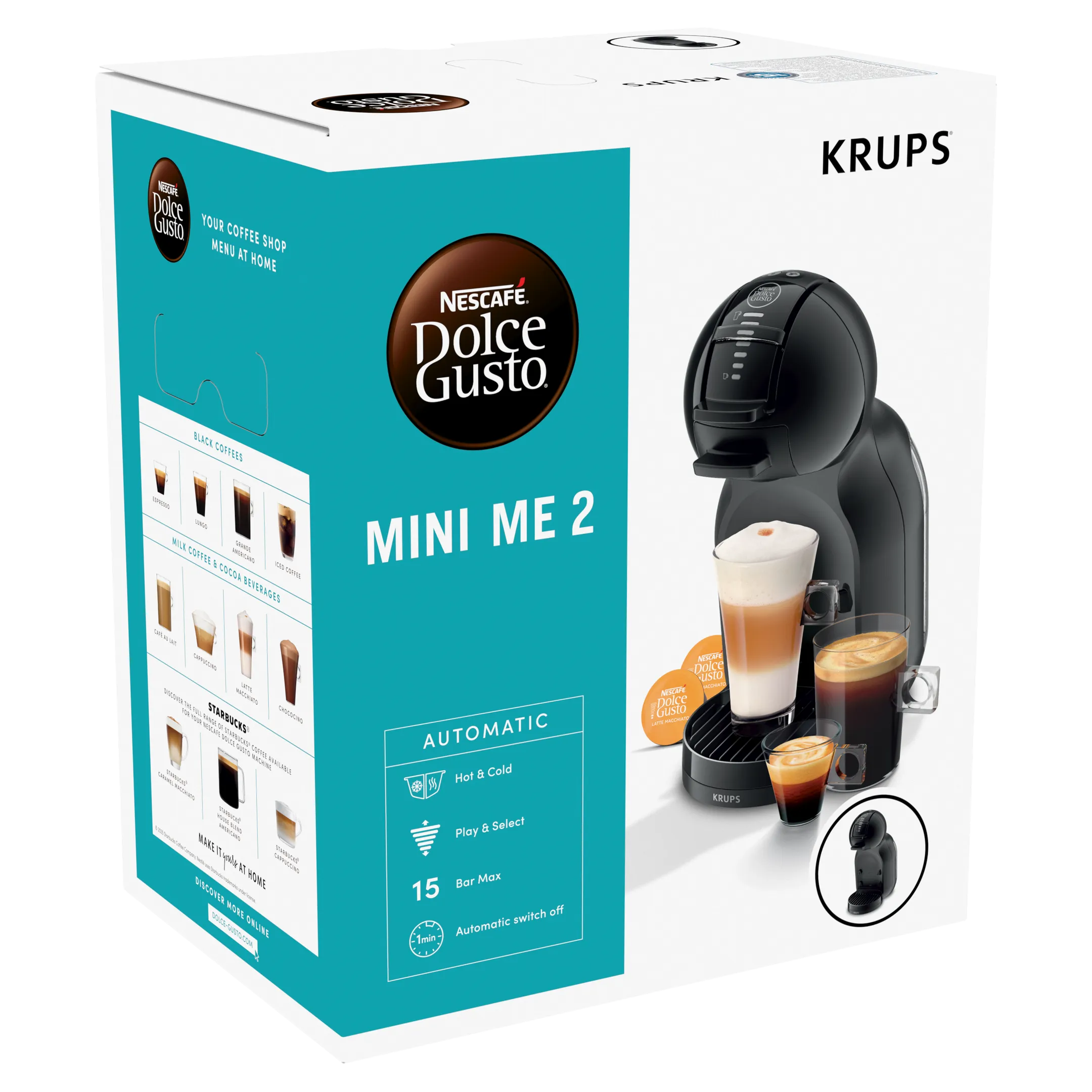 Machine à café Nescafé Dolce Gusto Mini Me 2 Piano Black