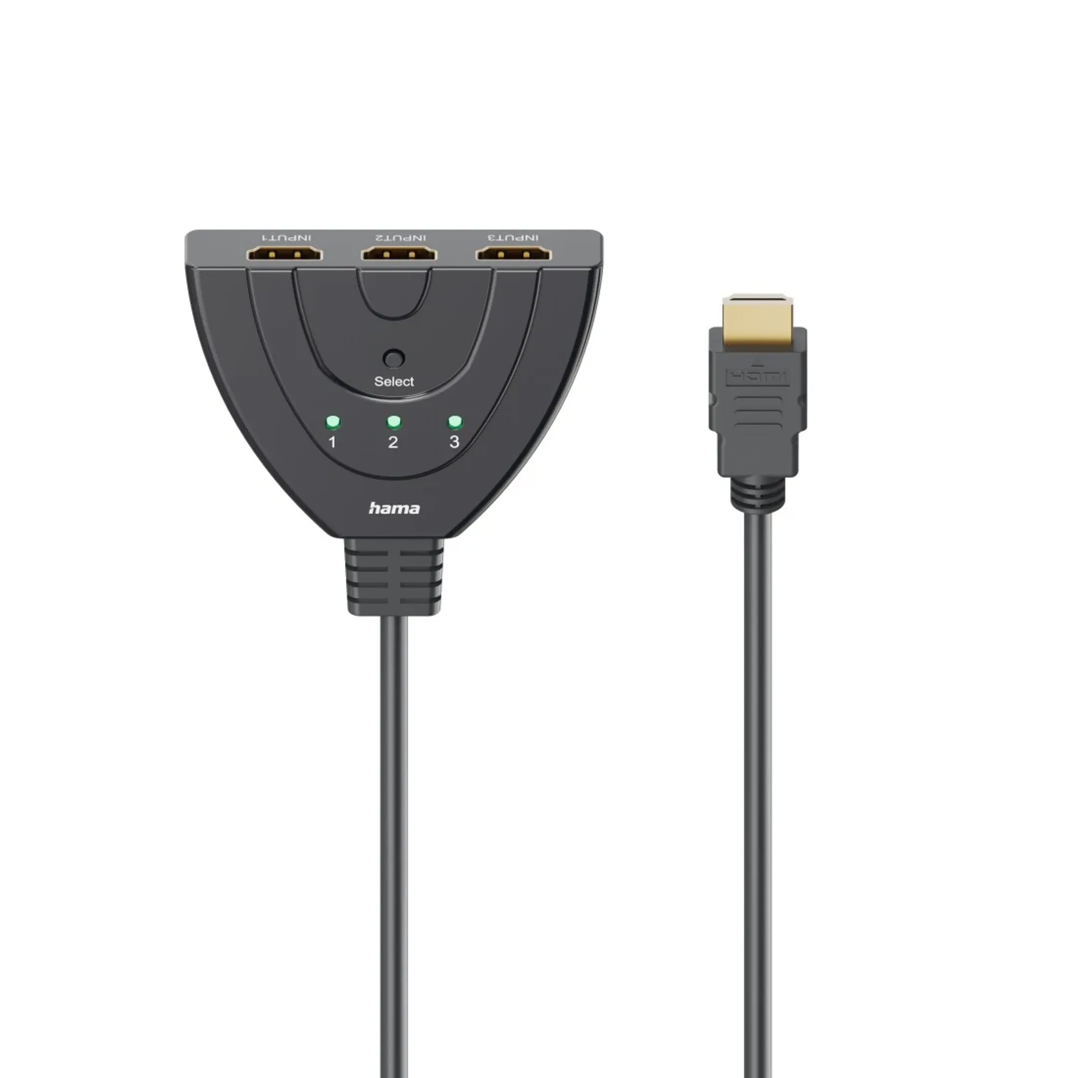 HDMI splitter - 1x HDMI vers 3x HDMI - 0,55m