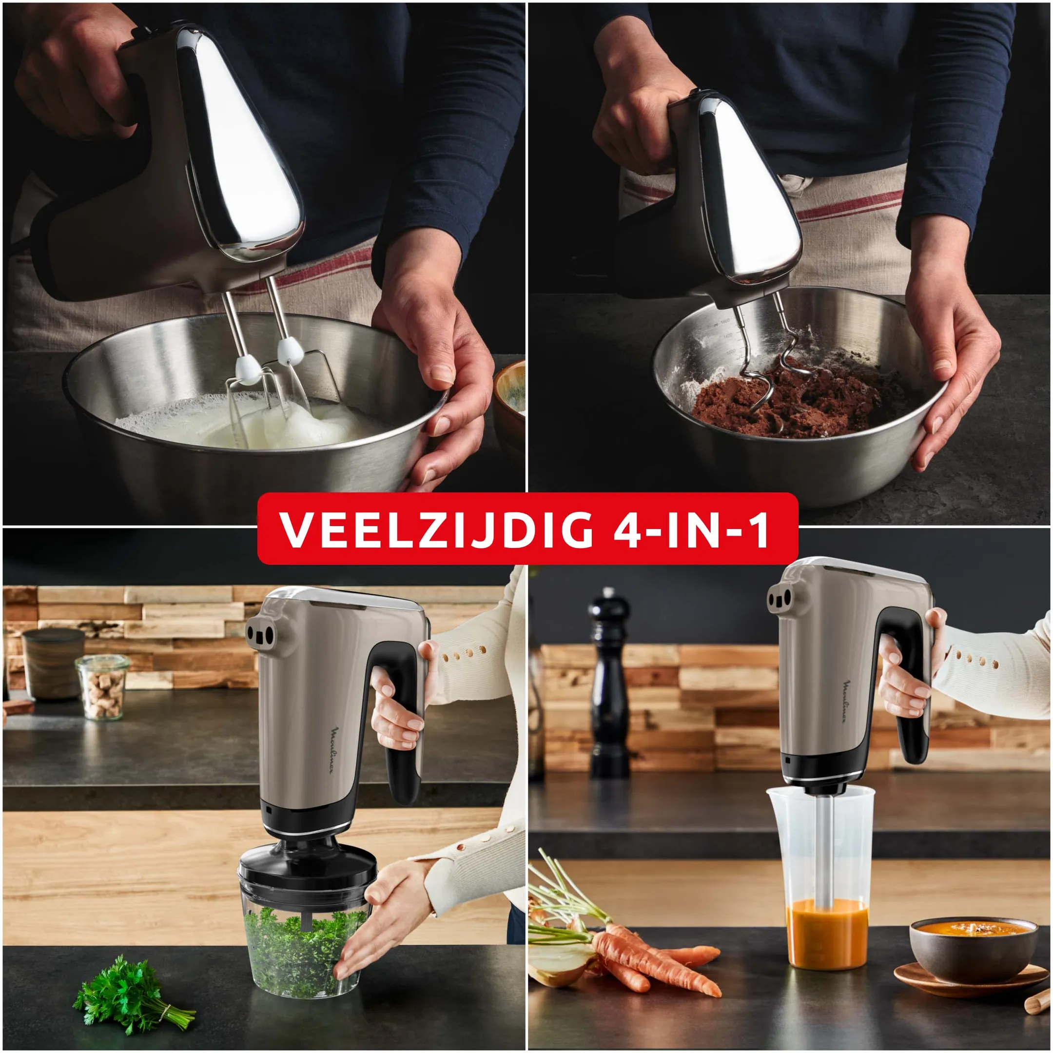 Handmixer Powermix Silence 4-in-1 HM663AF0