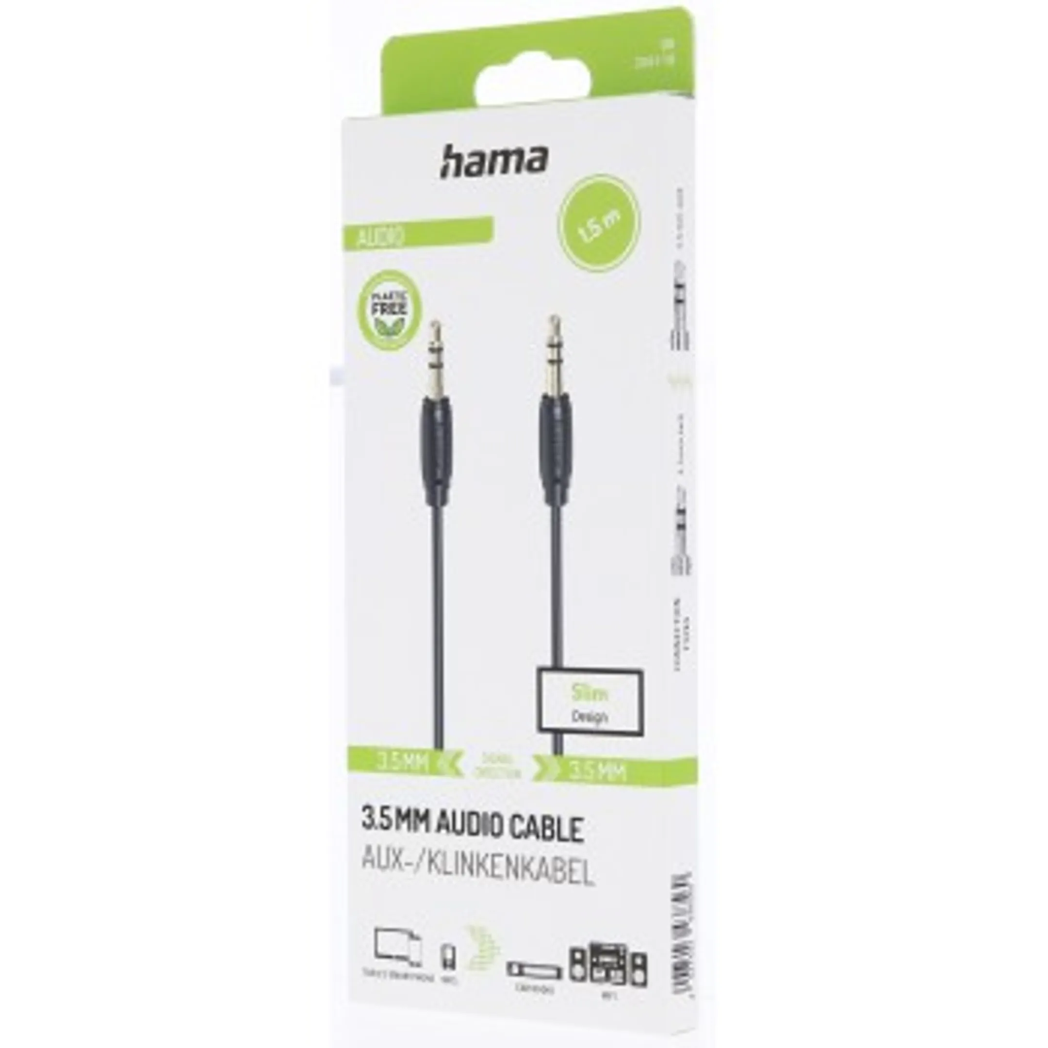 Jack 3.5 mm kabel - 1,5 m