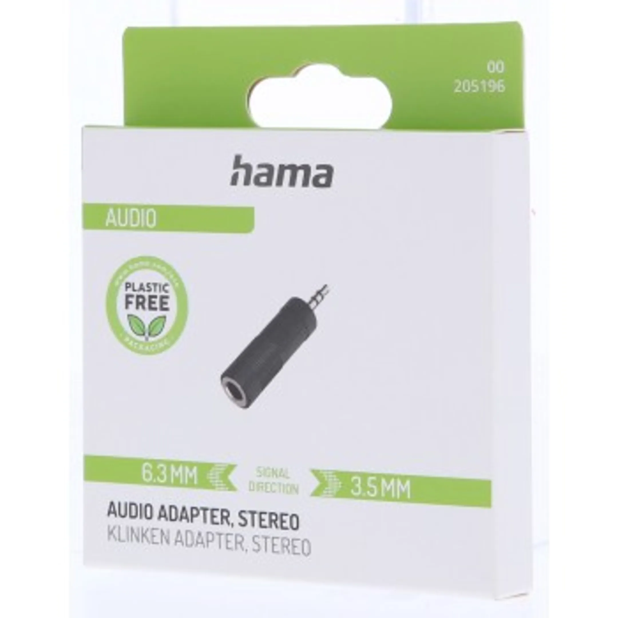 Adaptateur audio jack 3,5 mm - jack 6,3 mm