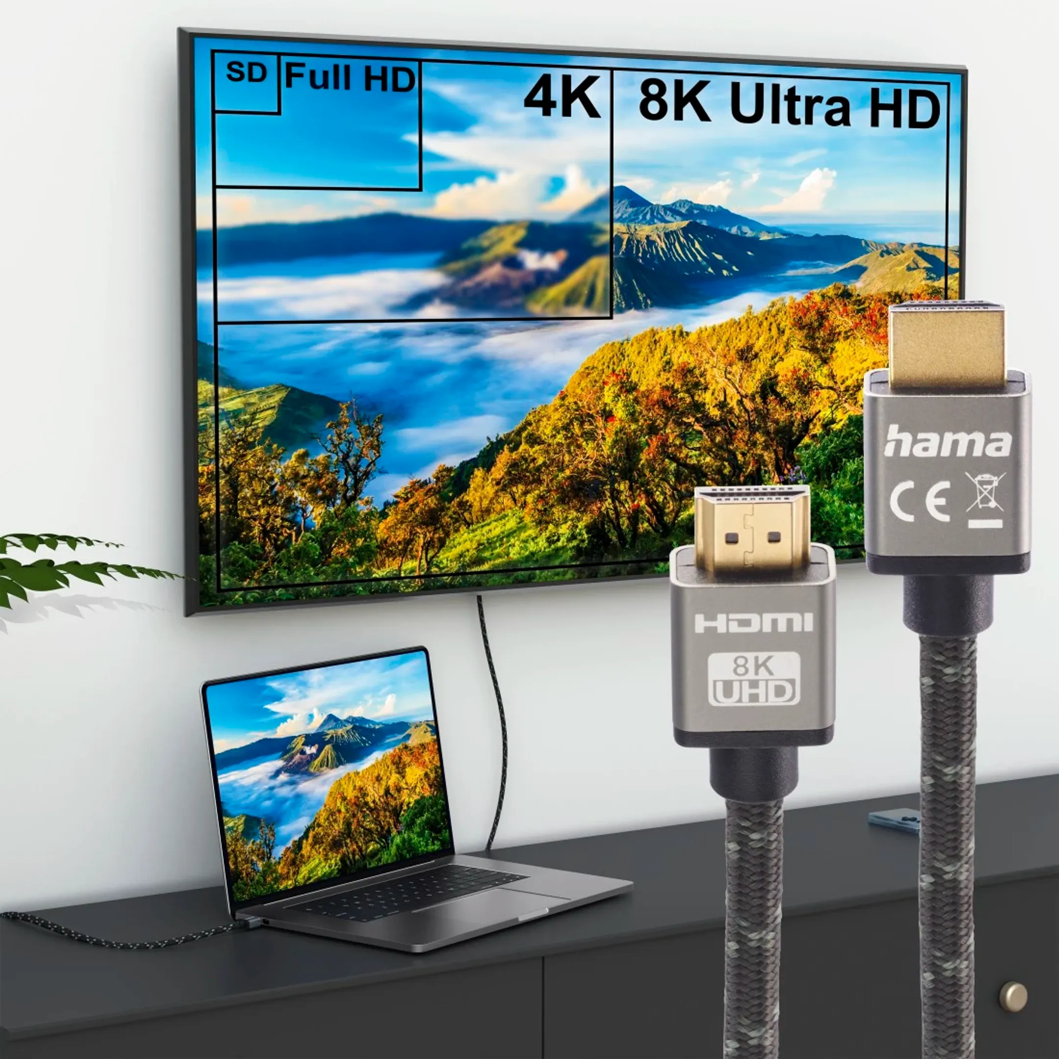 Kabel HDMI naar HDMI - High speed - 3m