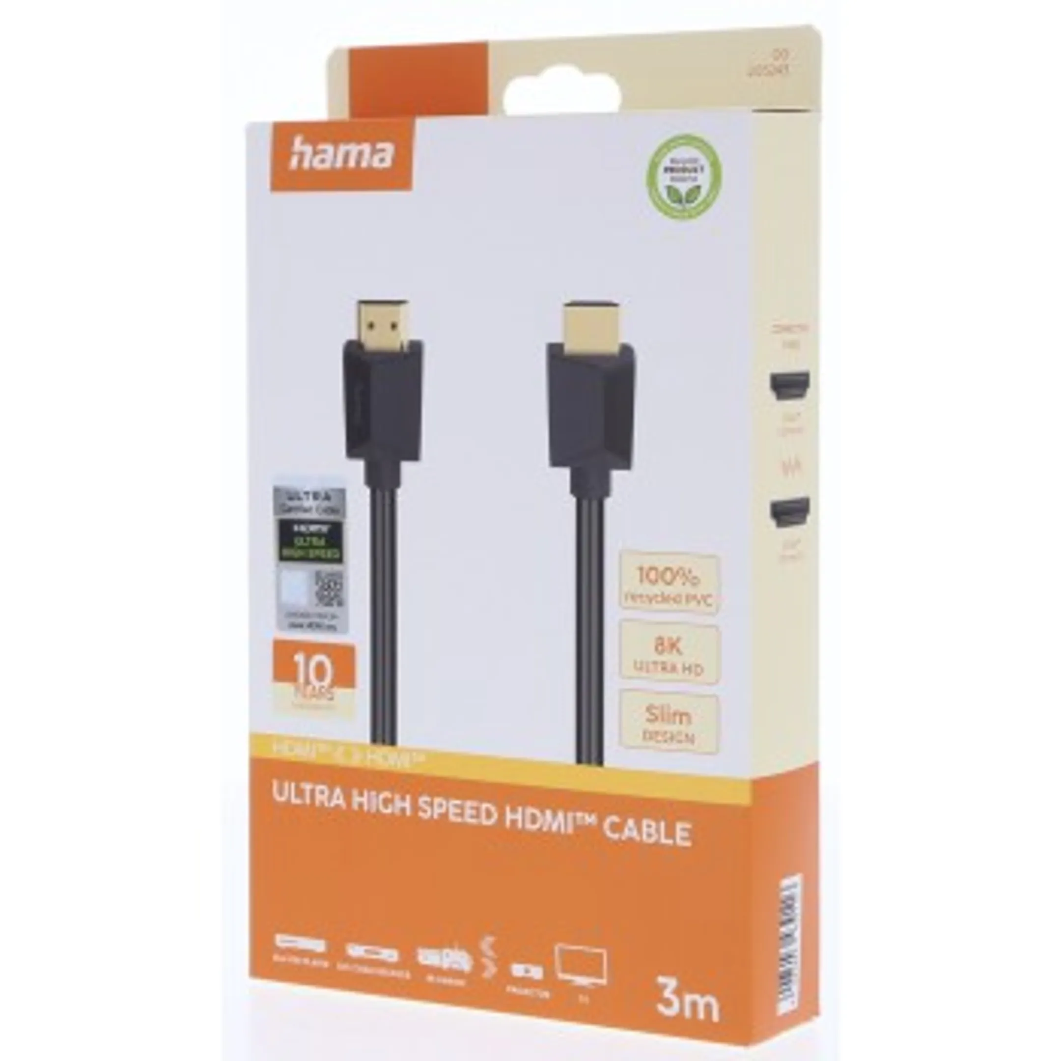 Kabel HDMI naar HDMI - Ultra high speed - 8K - 3m