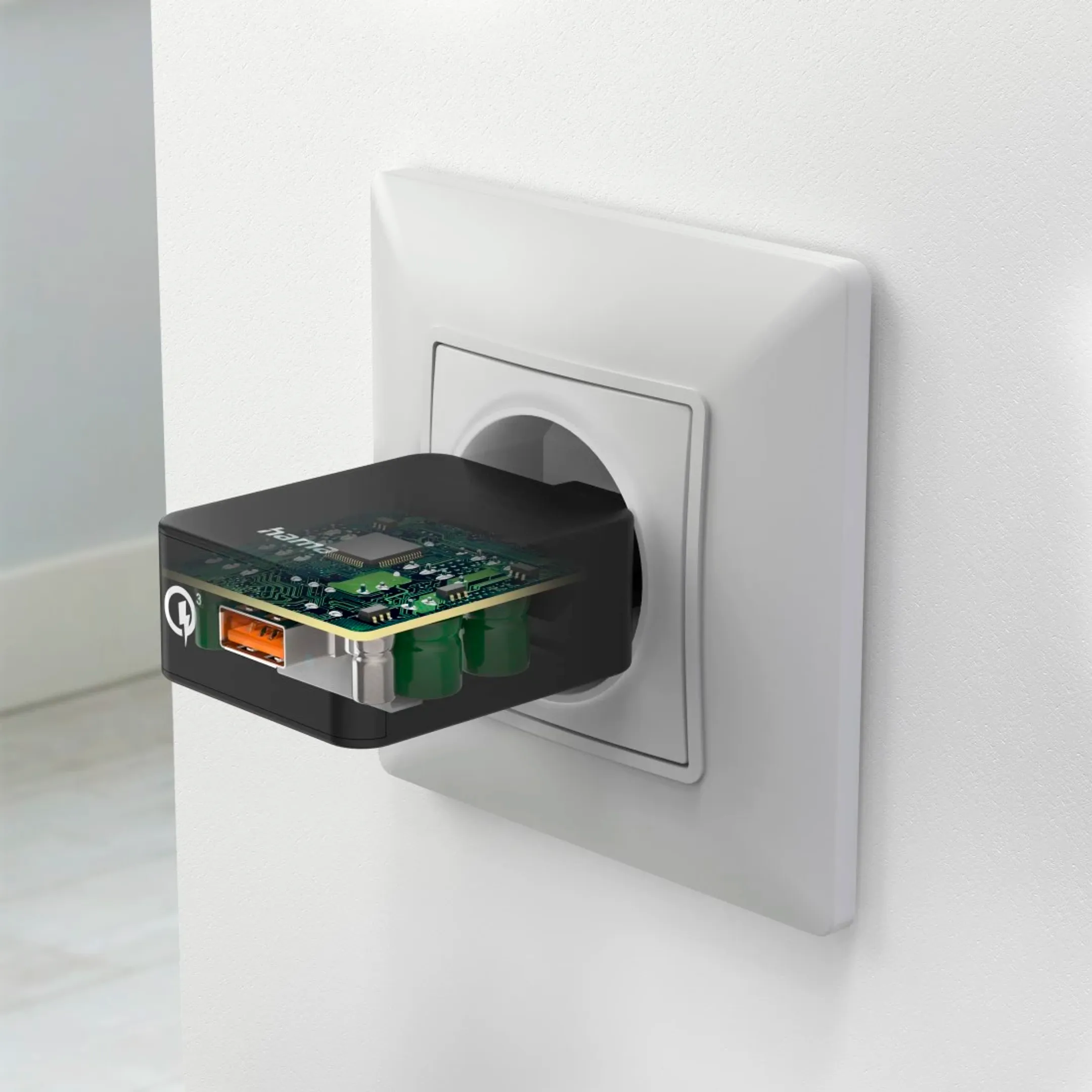Snellader USB A - 19,5 W