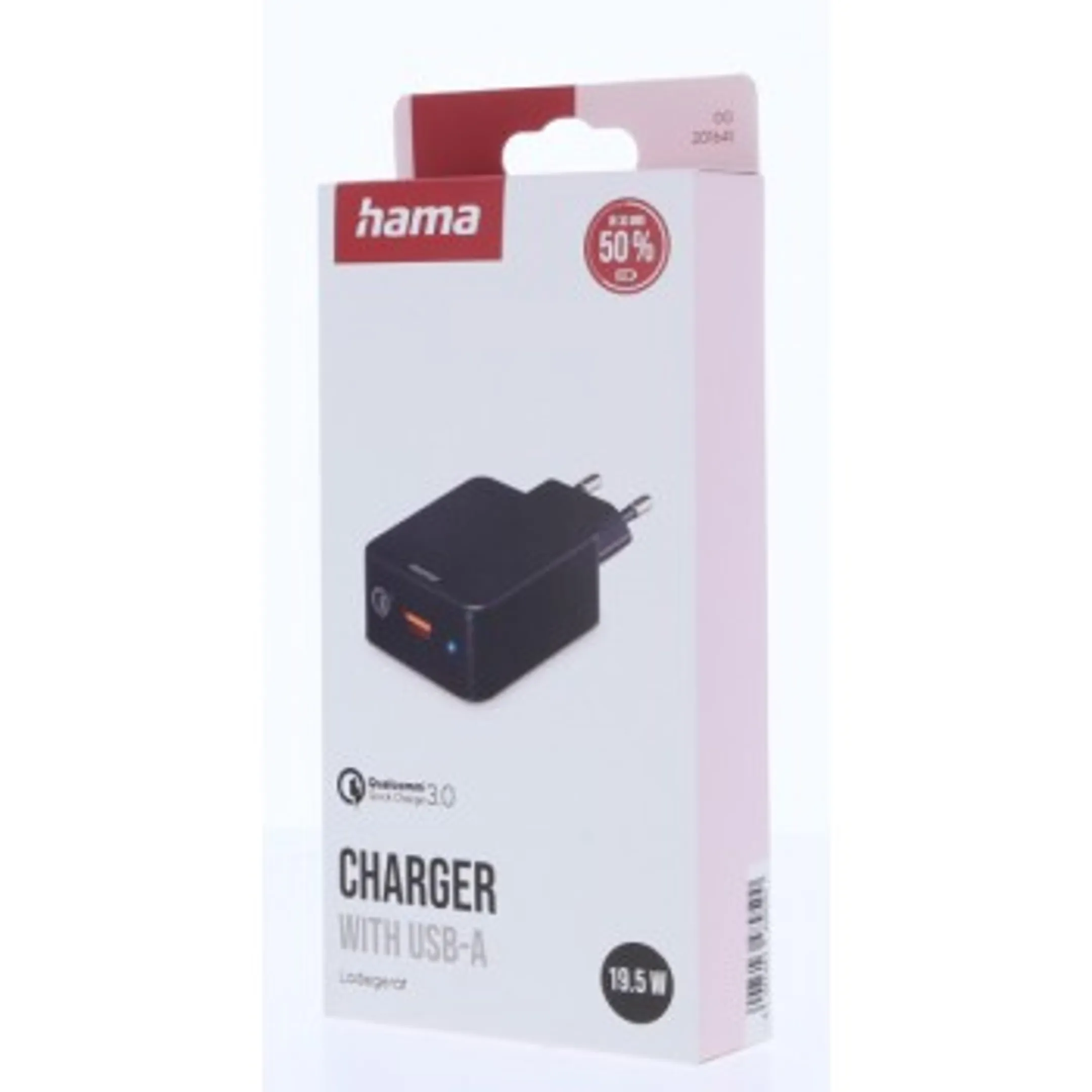 Snellader USB A - 19,5 W