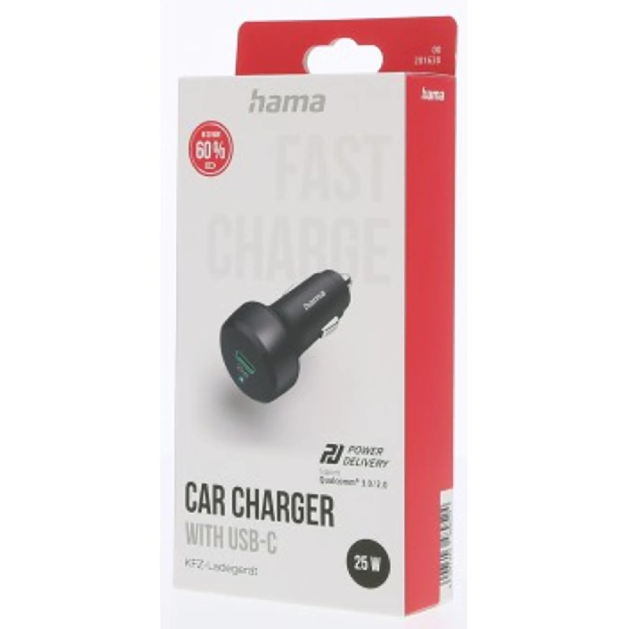 Chargeur allume-cigare USB C - Rapide - 25 W