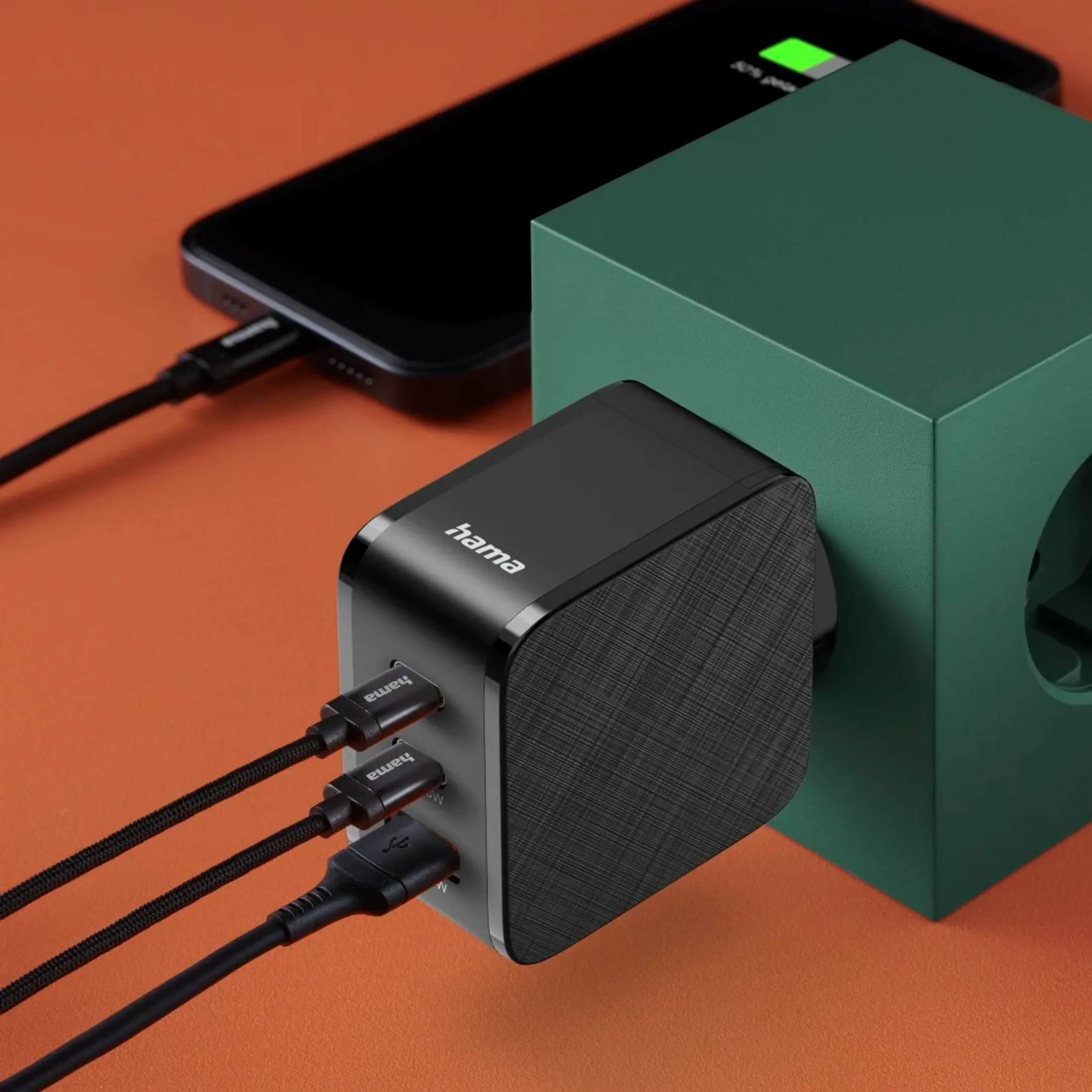 Snellader 2x USB-C - 1x USB A - 65 W